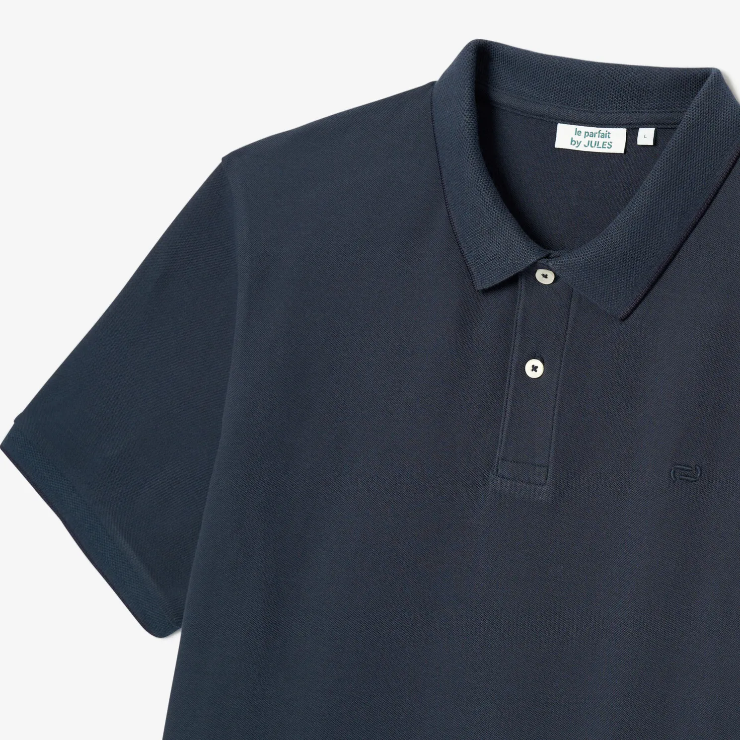 Polo in piquékatoen met korte mouwen