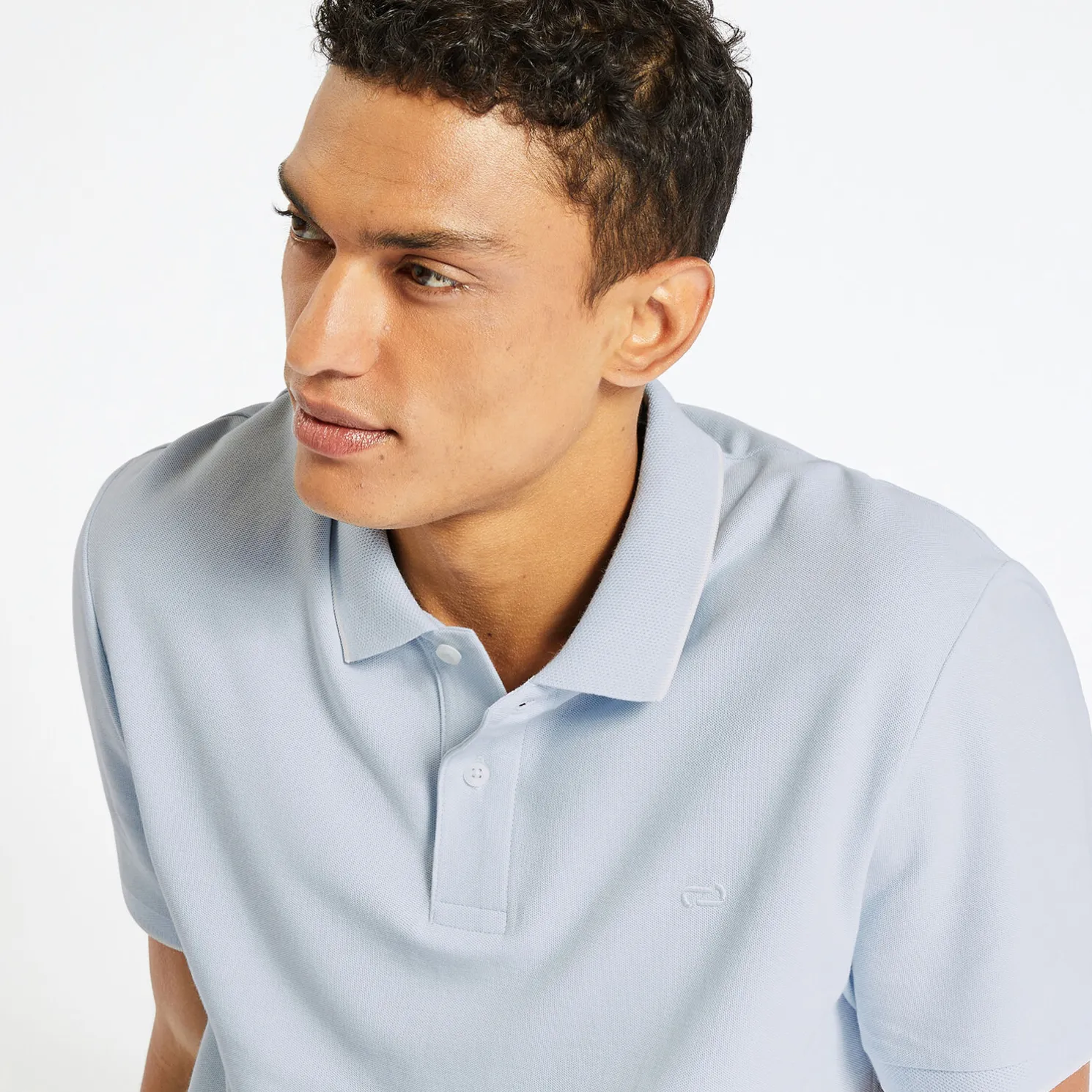 Polo in piquékatoen met korte mouwen