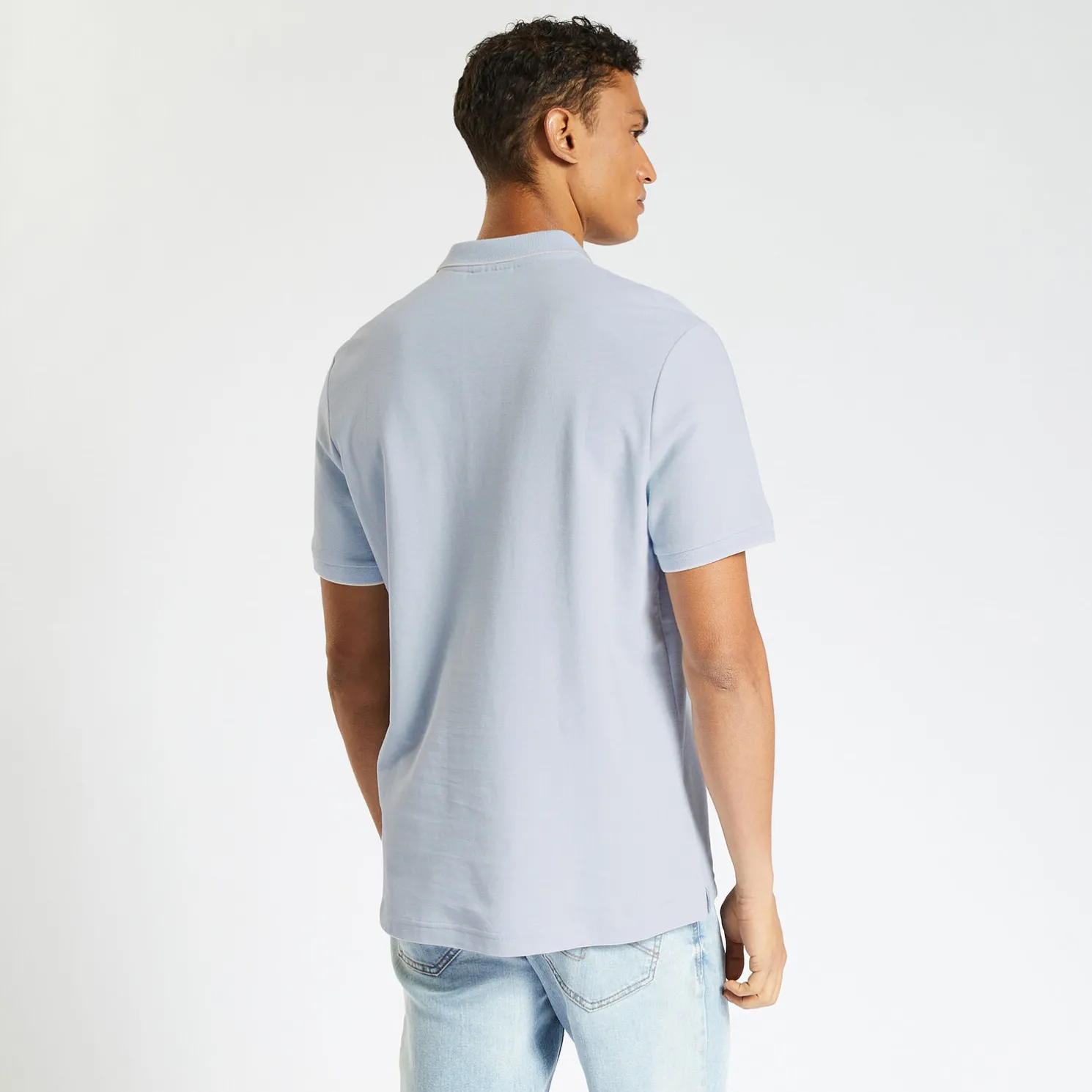 Polo in piquékatoen met korte mouwen