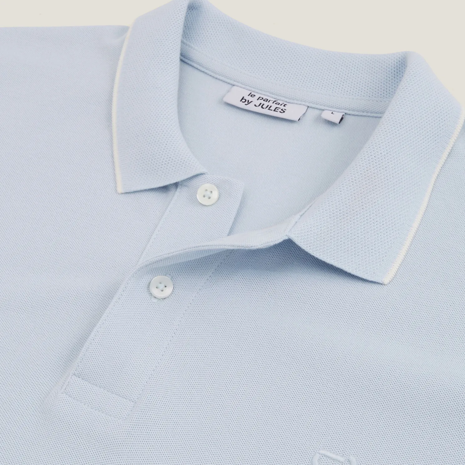 Polo in piquékatoen met korte mouwen