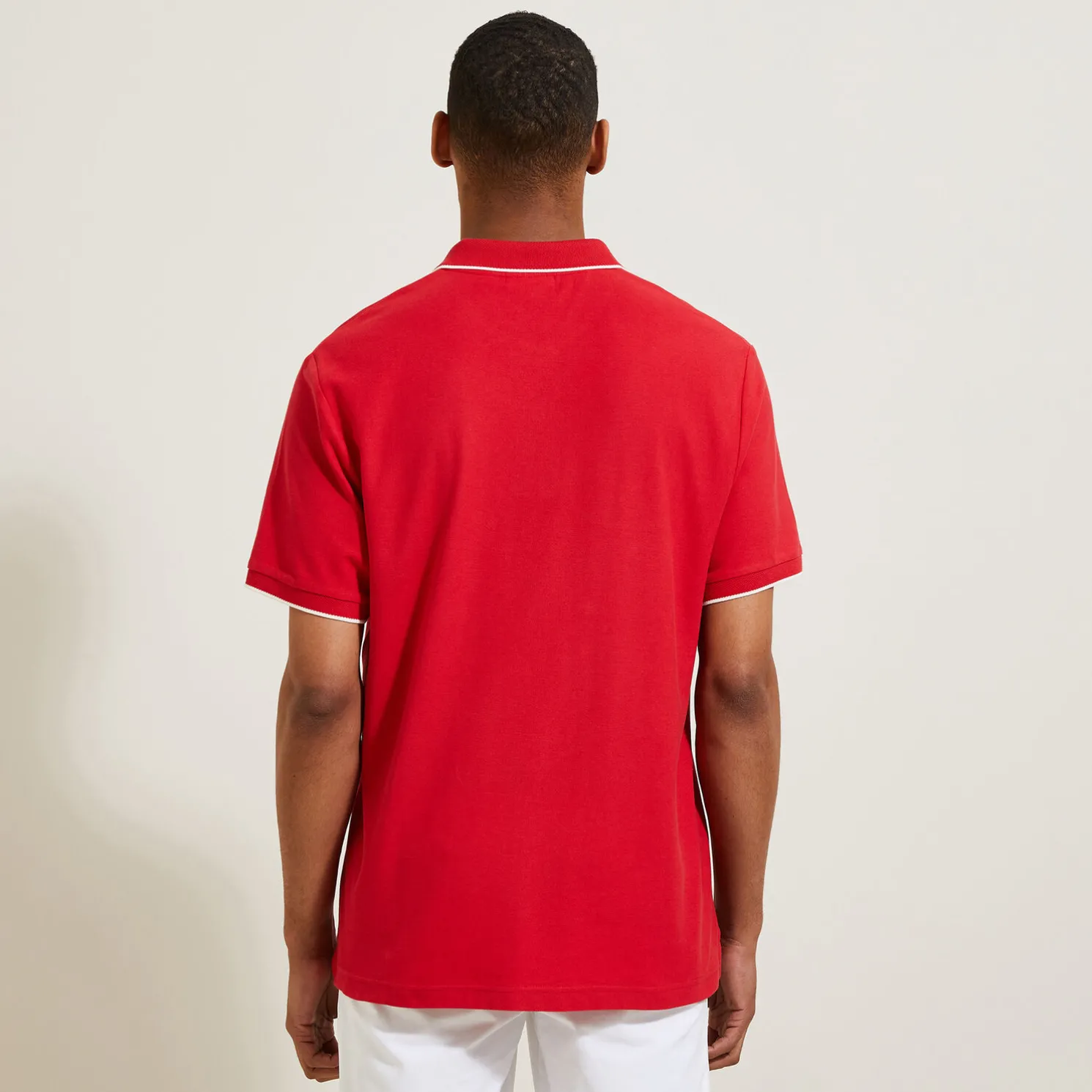 Polo in piquékatoen met korte mouwen