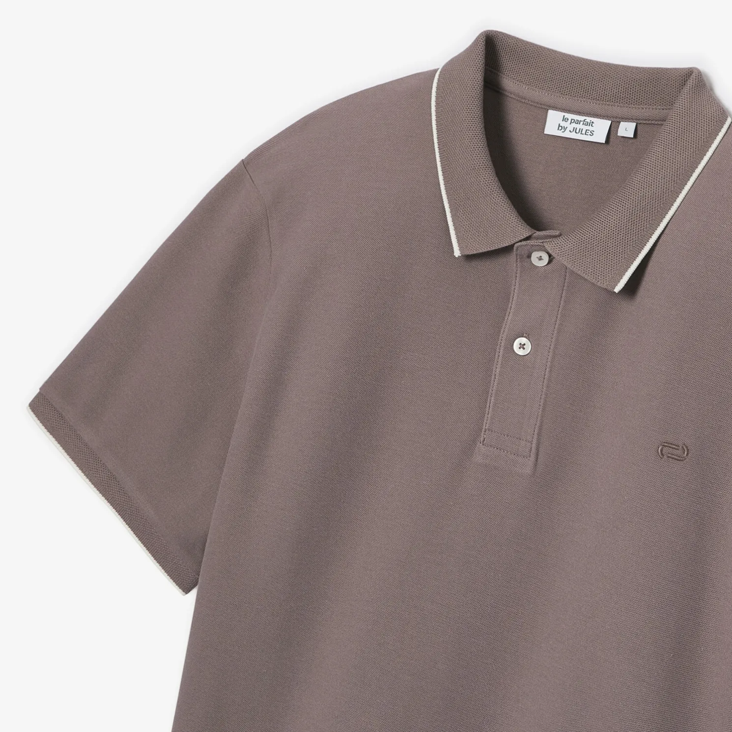 Polo in piquékatoen met korte mouwen