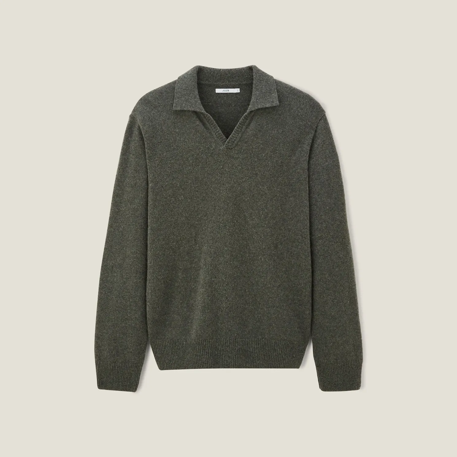 Polo in tricot met resortkraag