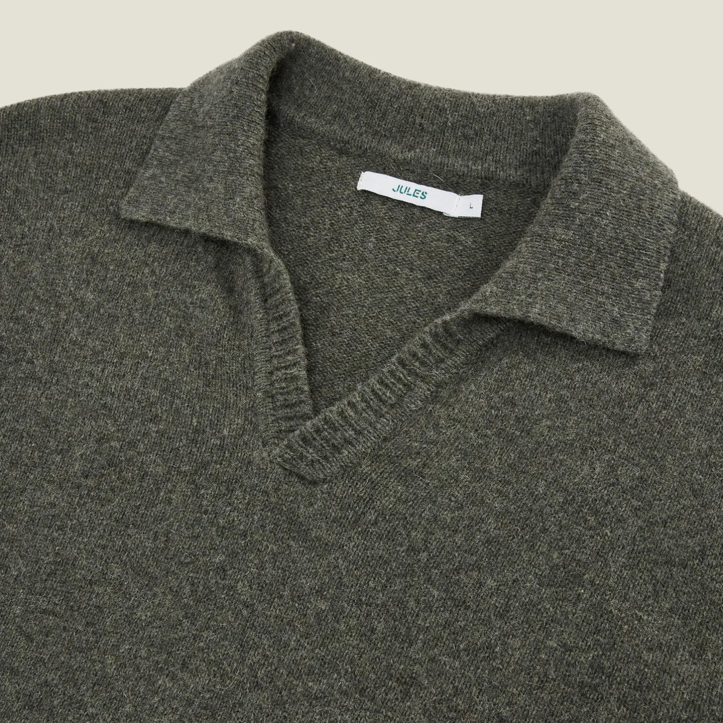 Polo in tricot met resortkraag