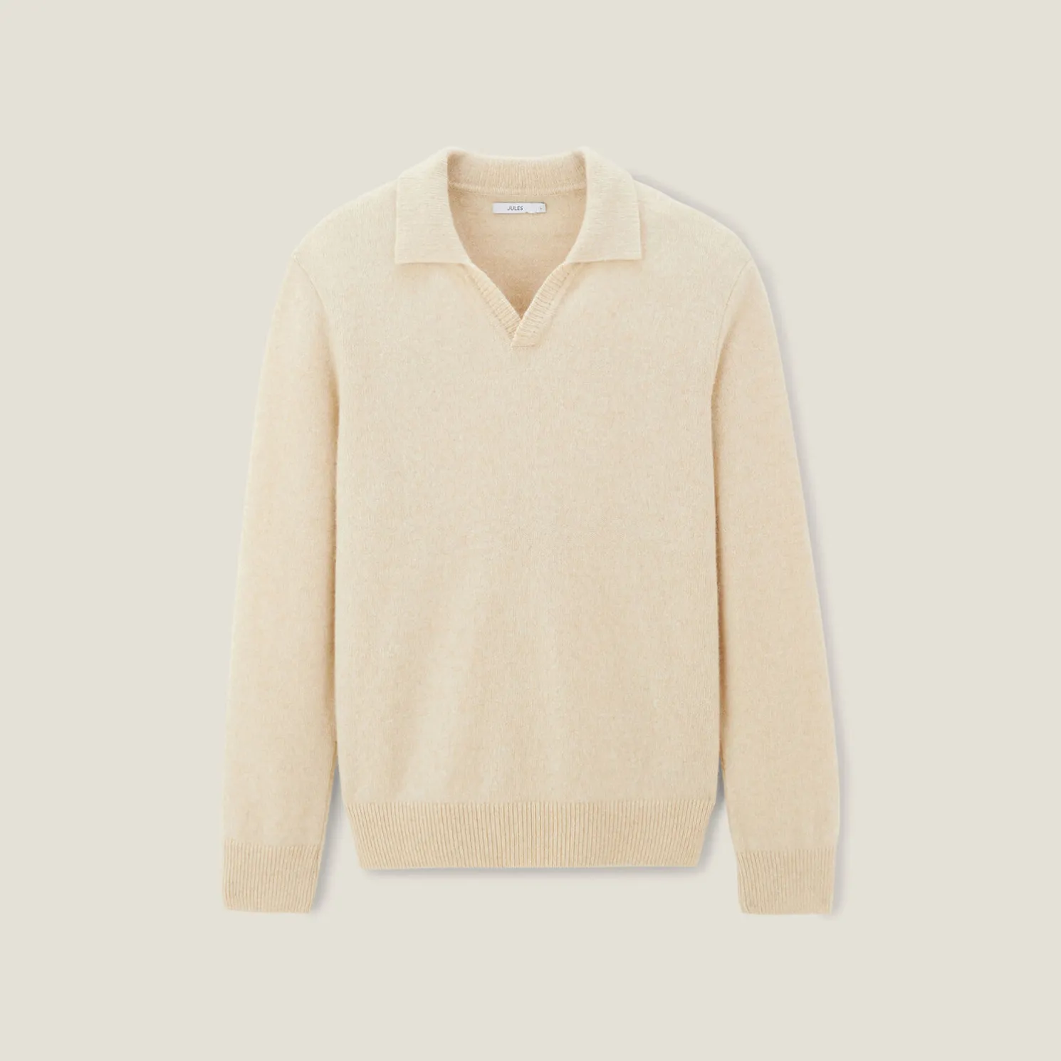 Polo in tricot met resortkraag