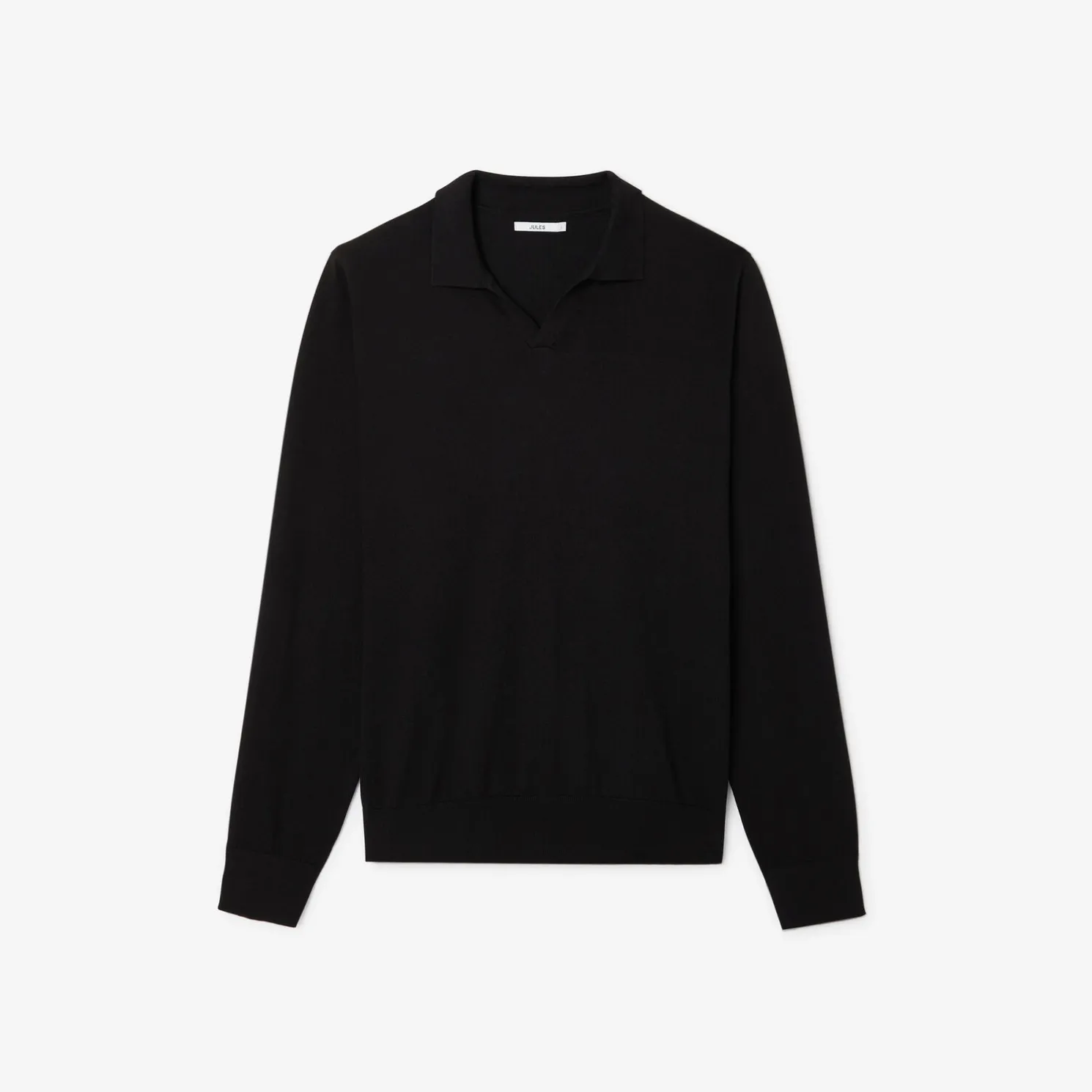 Polo in tricot met resortkraag