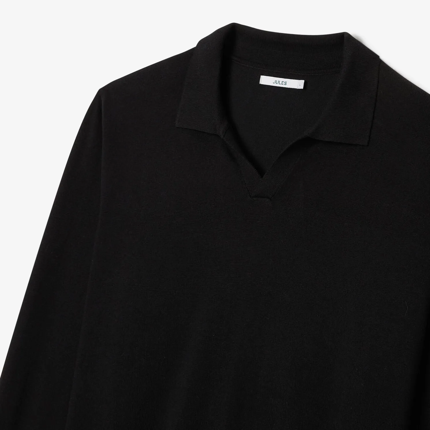 Polo in tricot met resortkraag