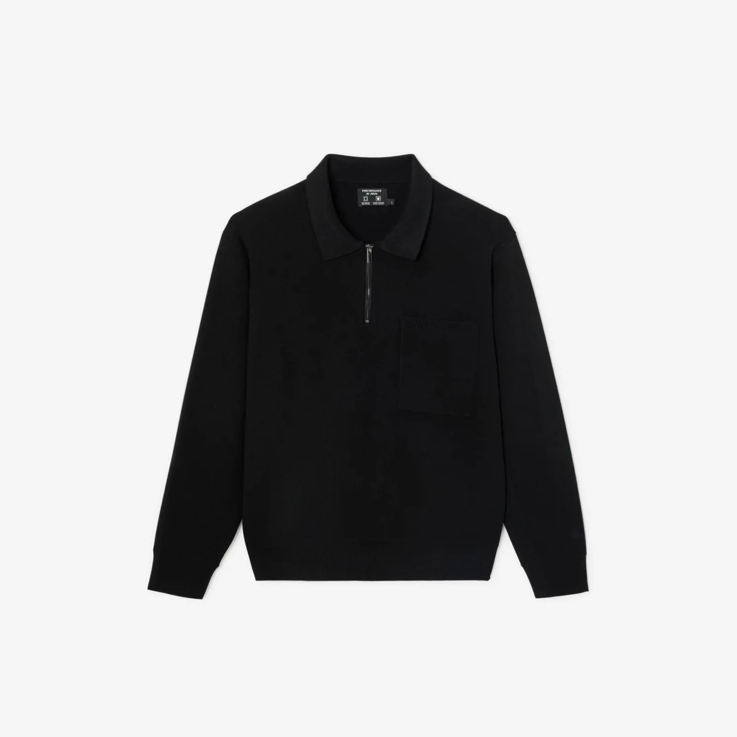 Polo in tricot met ritskraag assortiment performan