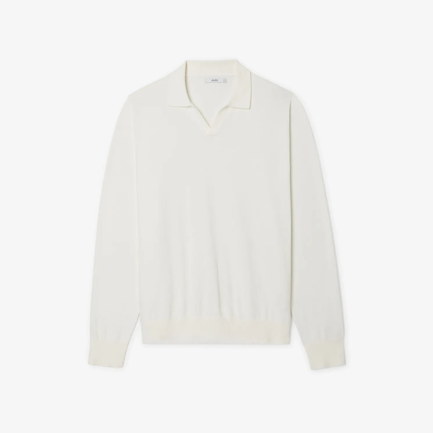 Polo in tricot met resortkraag