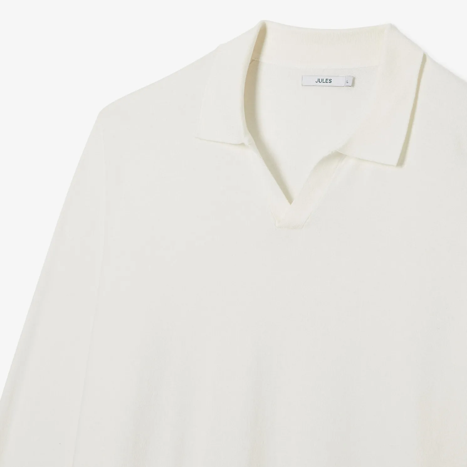 Polo in tricot met resortkraag