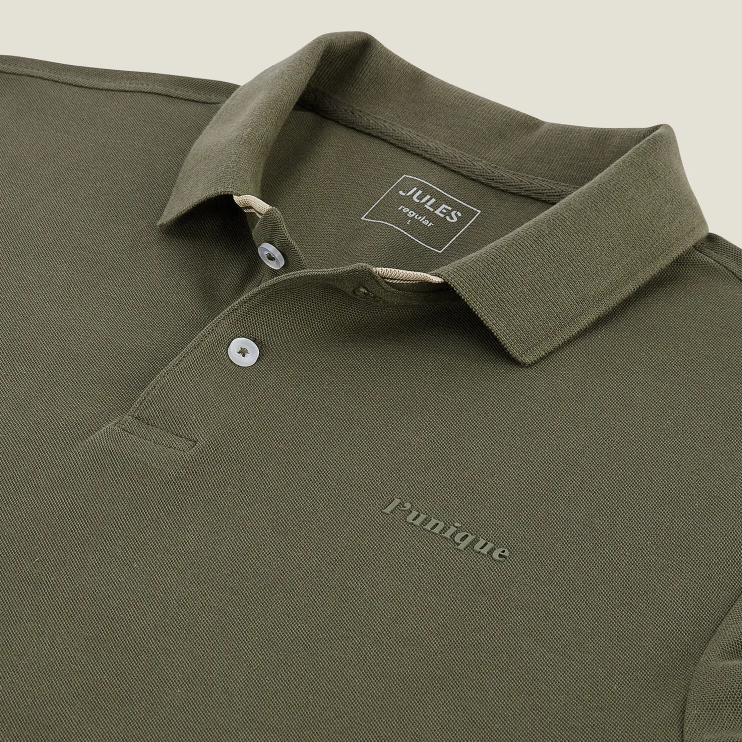 Polo met korte mouwen en borstprint