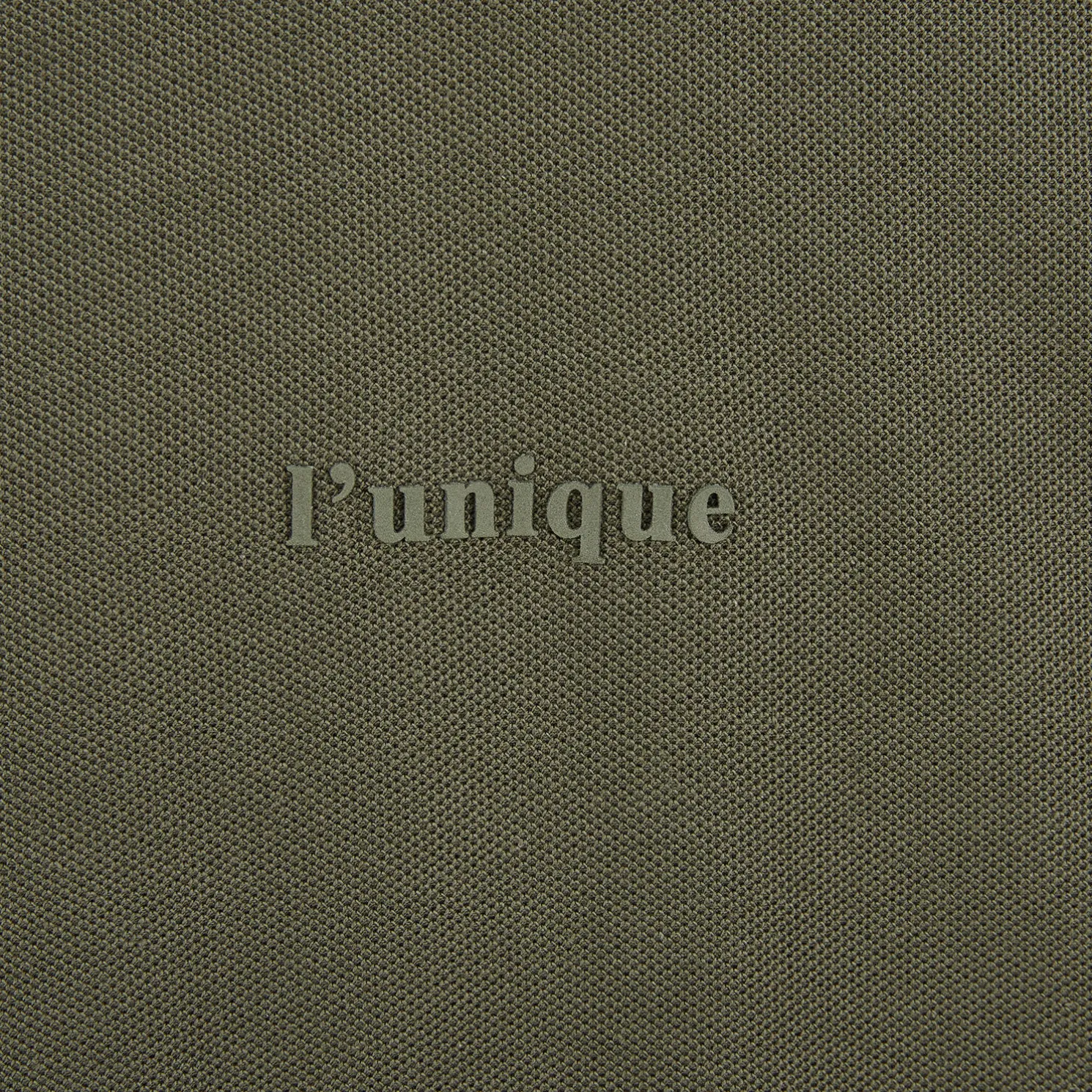 Polo met korte mouwen en borstprint