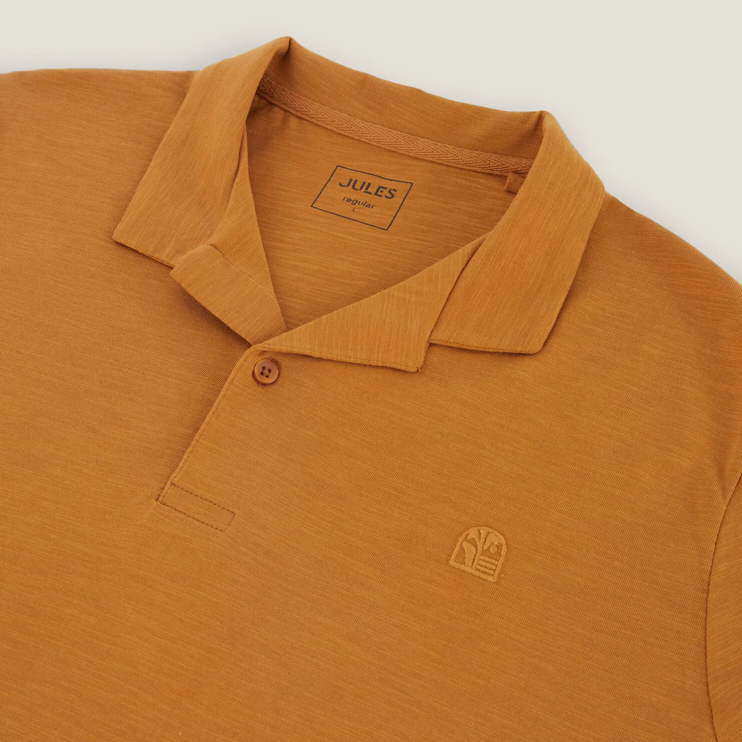 Polo met korte mouwen, borduursel op de borst en h