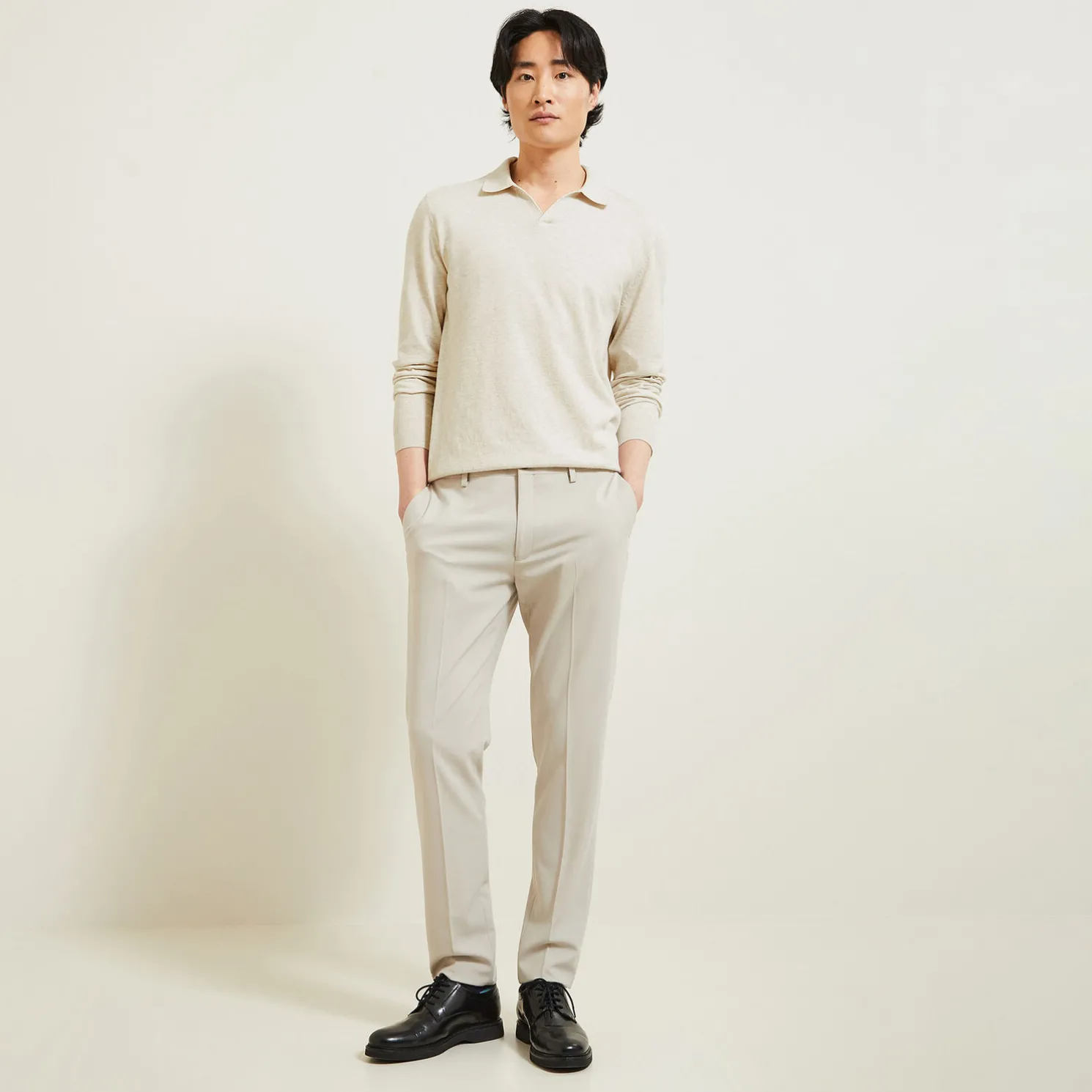 Polotrui resortkraag, lange mouwen