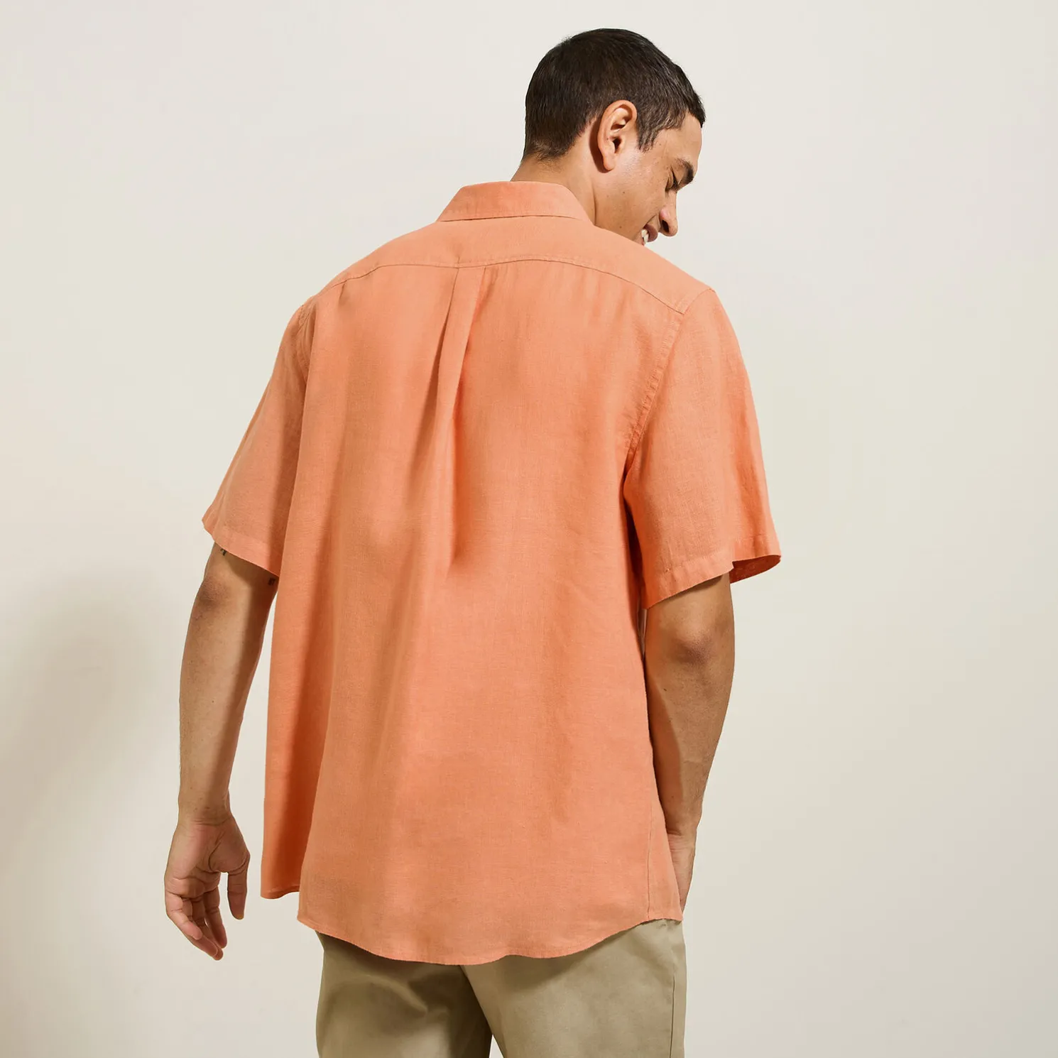 Regular effen hemdje in linnen