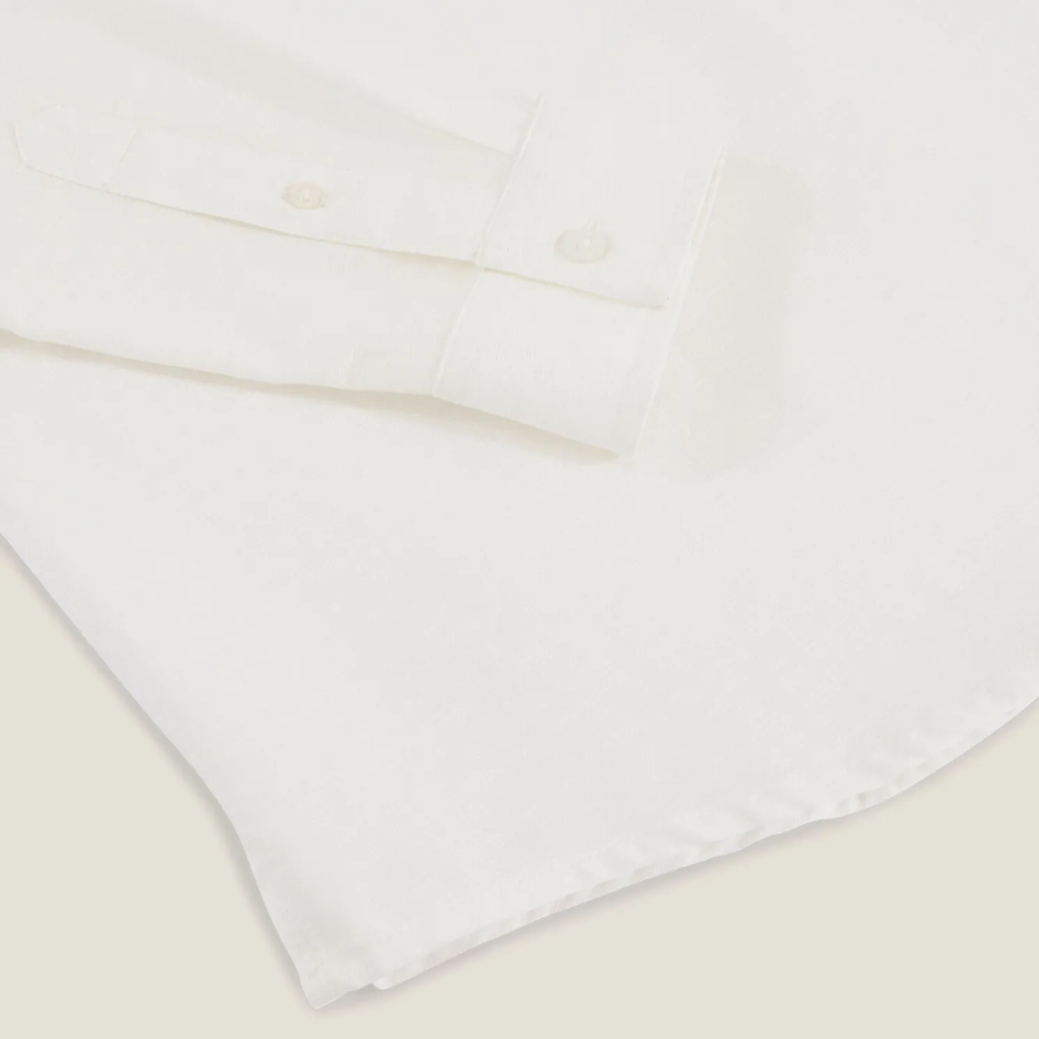 Regular effen hemd in gerecycled getextureerd kato