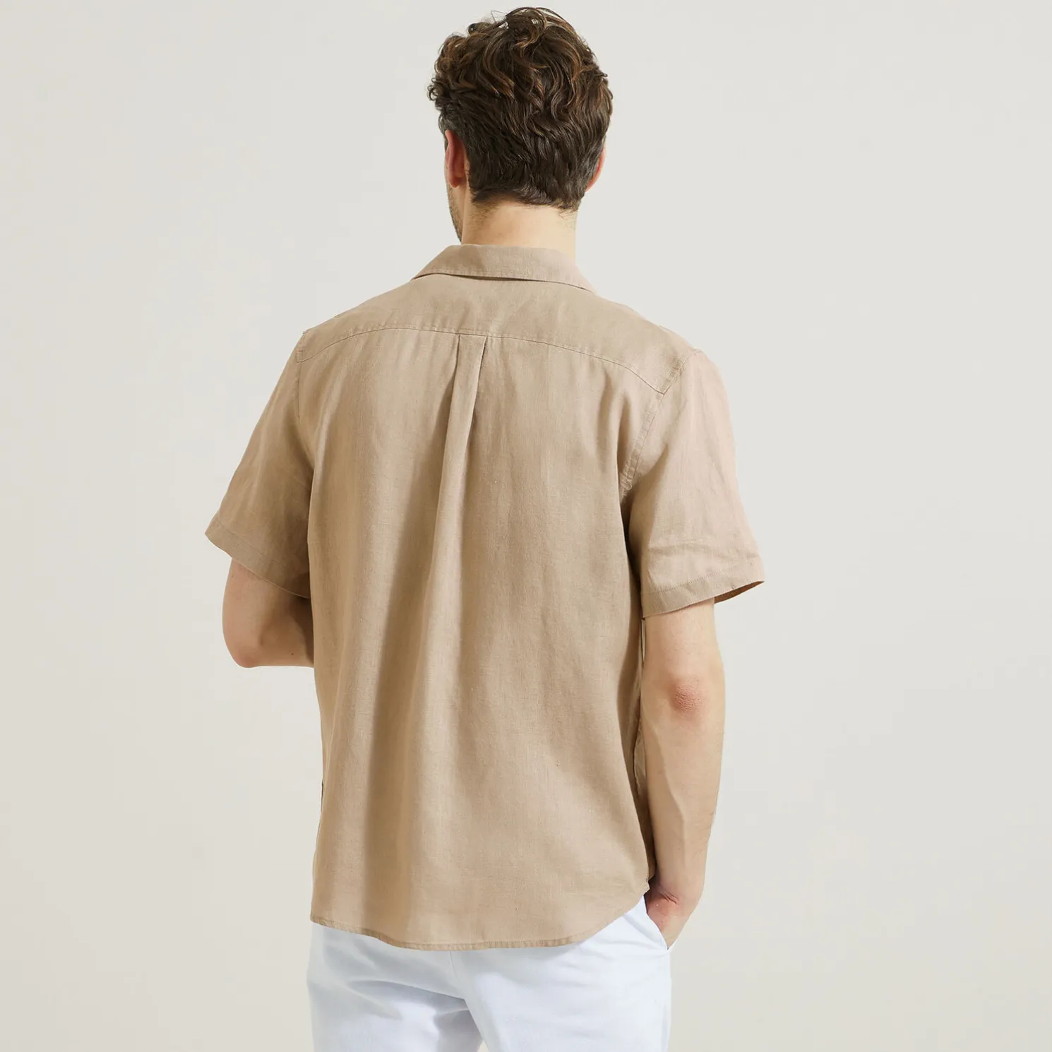 Regular effen hemdje in linnen