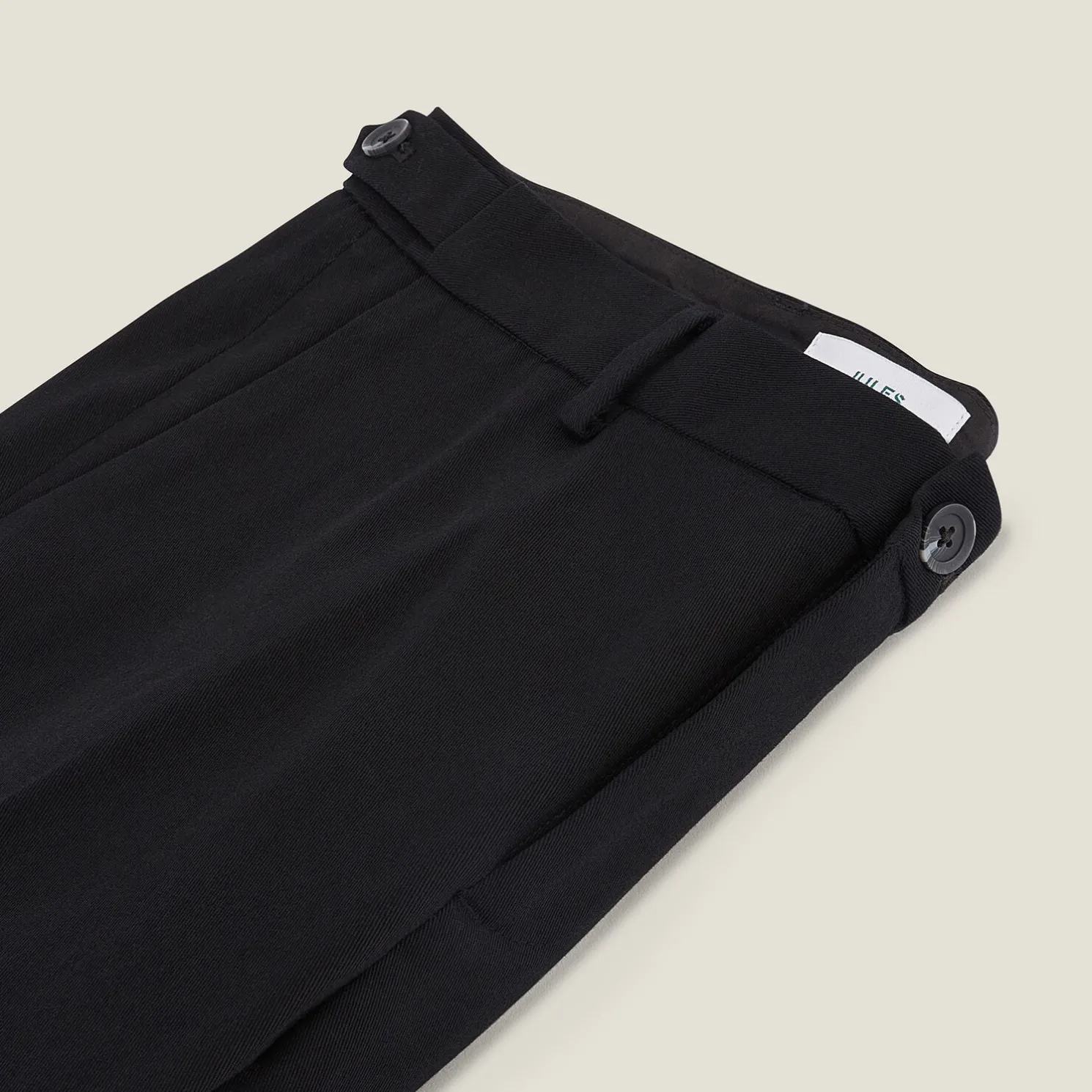 Regular fit twill broek