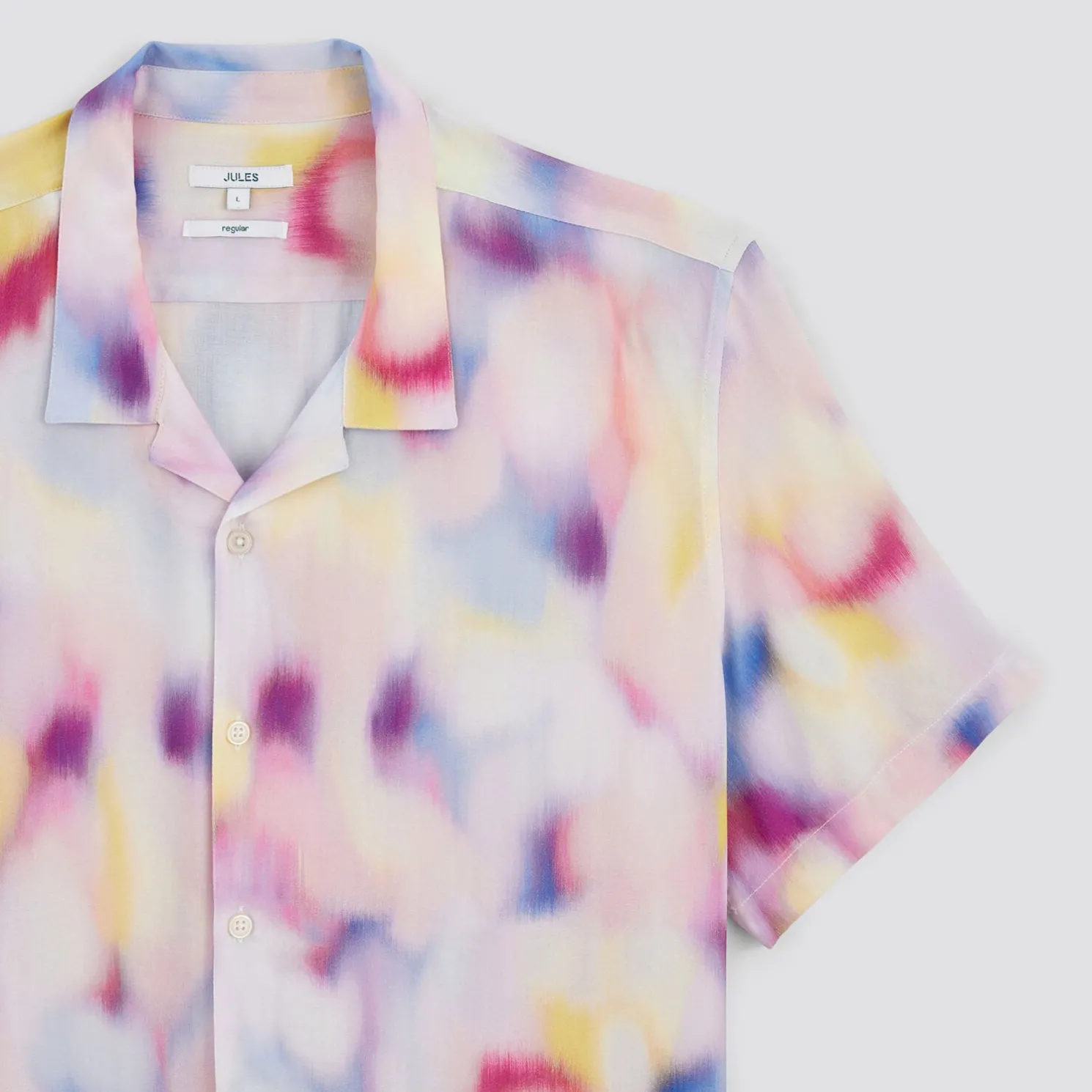 Regular hawaïhemdje met print in ecovero viscose