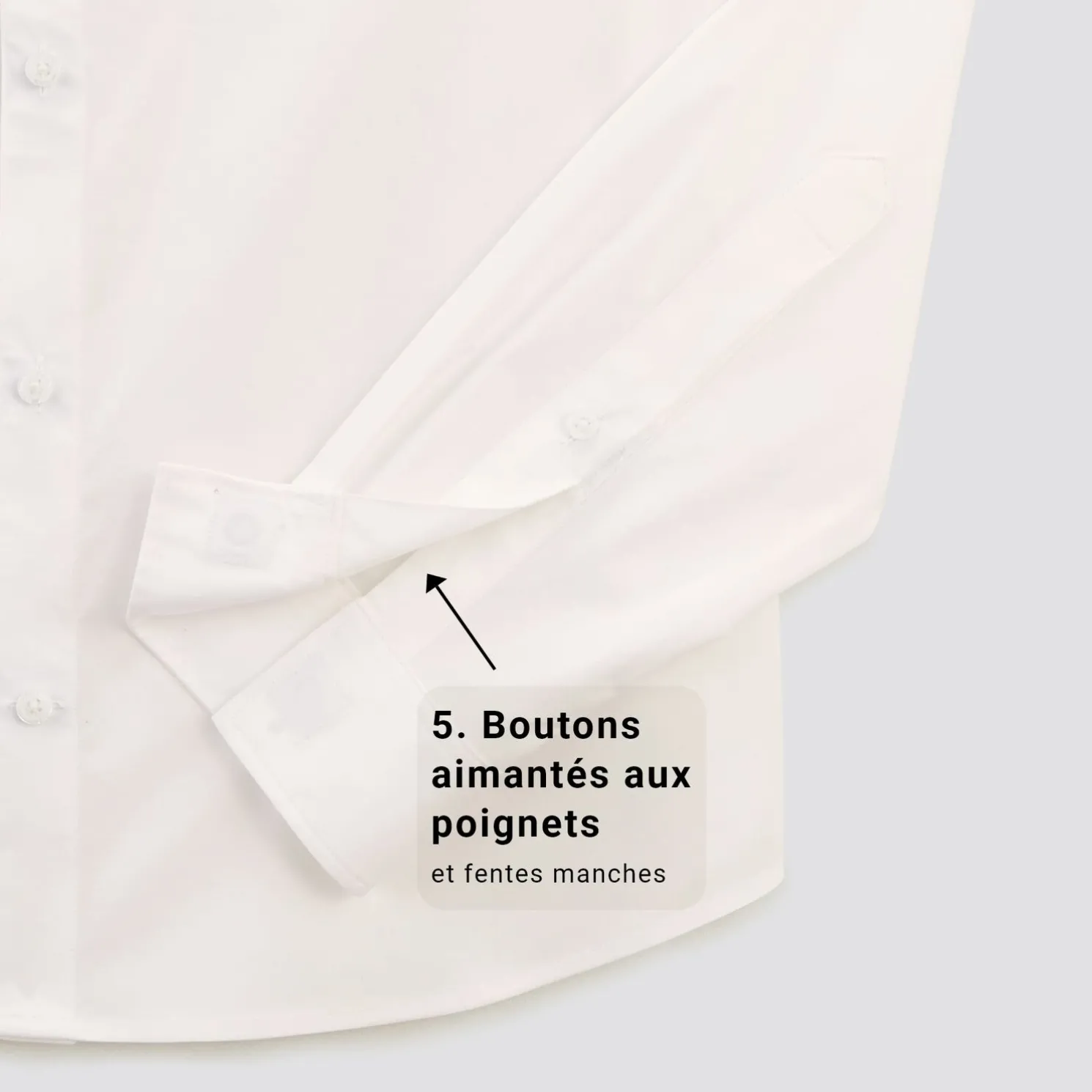 Regular hemd voor personen met beperkte mobiliteit