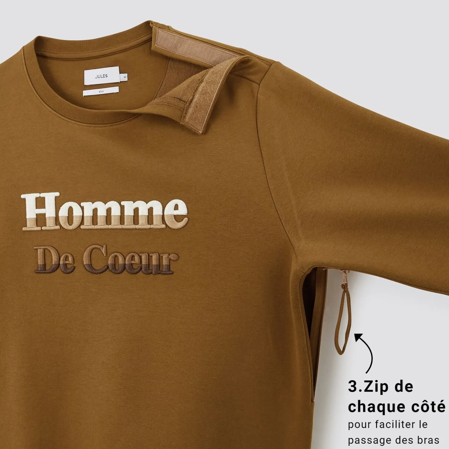 Regular sweater voor personen met beperkte mobilit