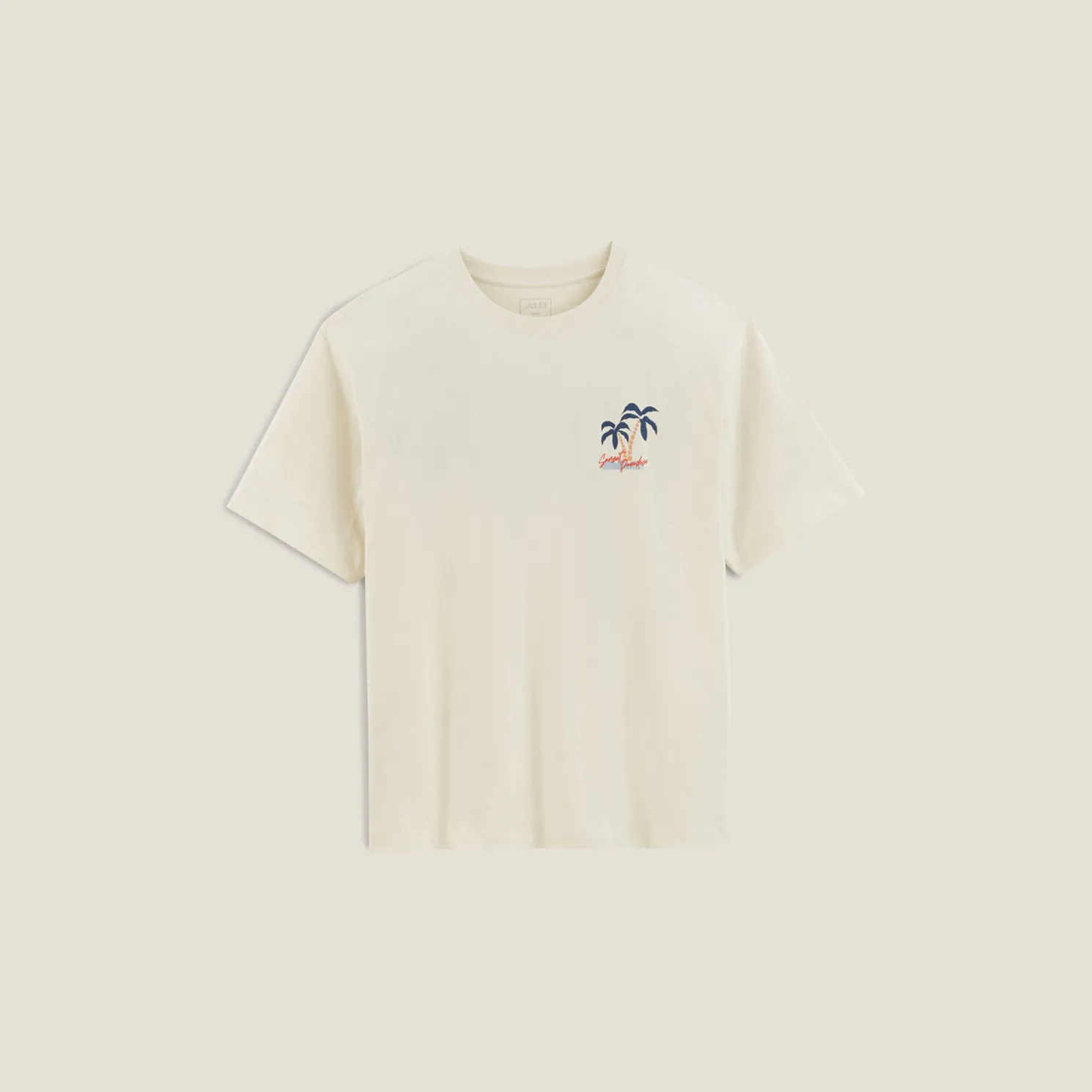 Relax T-shirt met print op voor-en achterkant