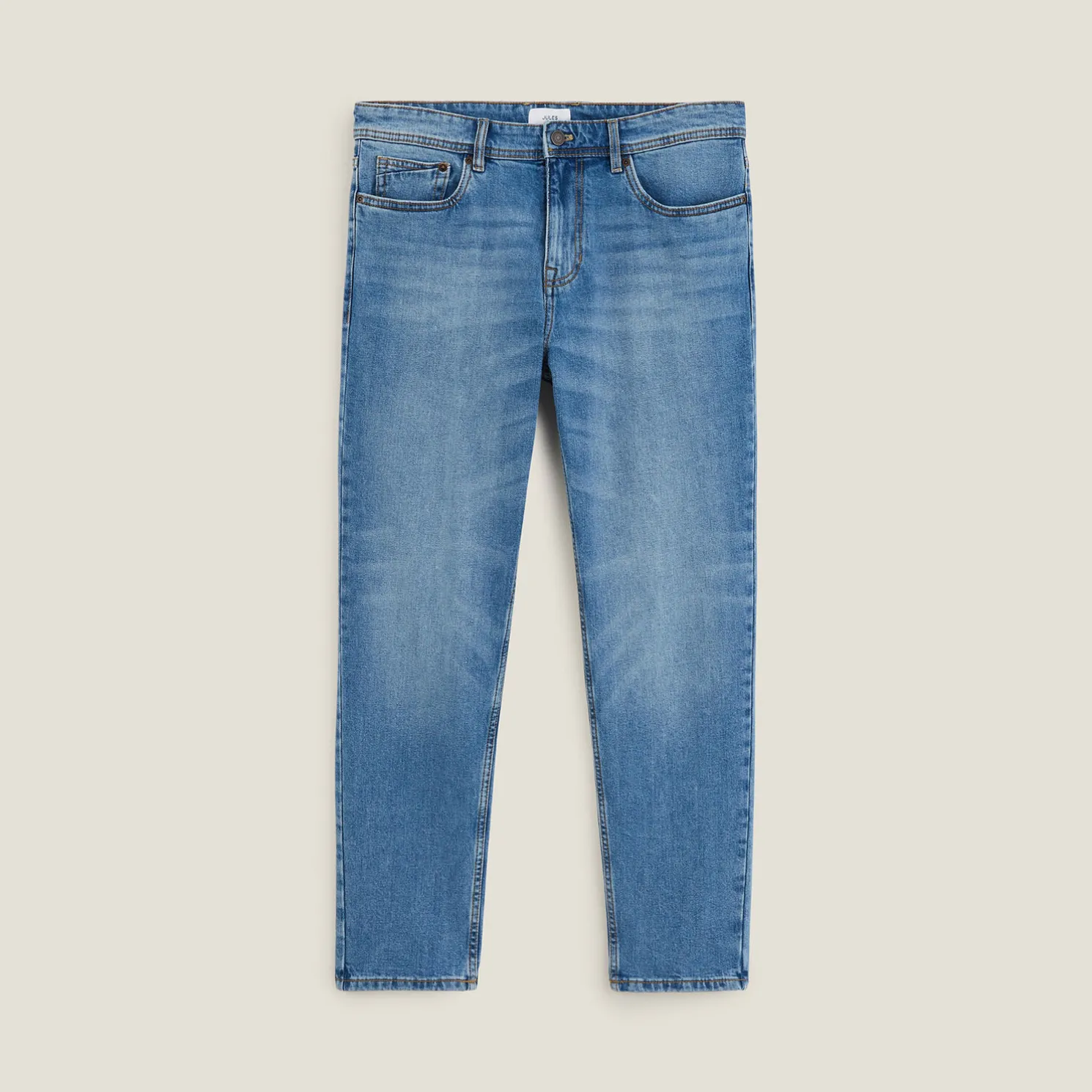 Relaxte jeans, 3 lengtes, in gerecycled katoen