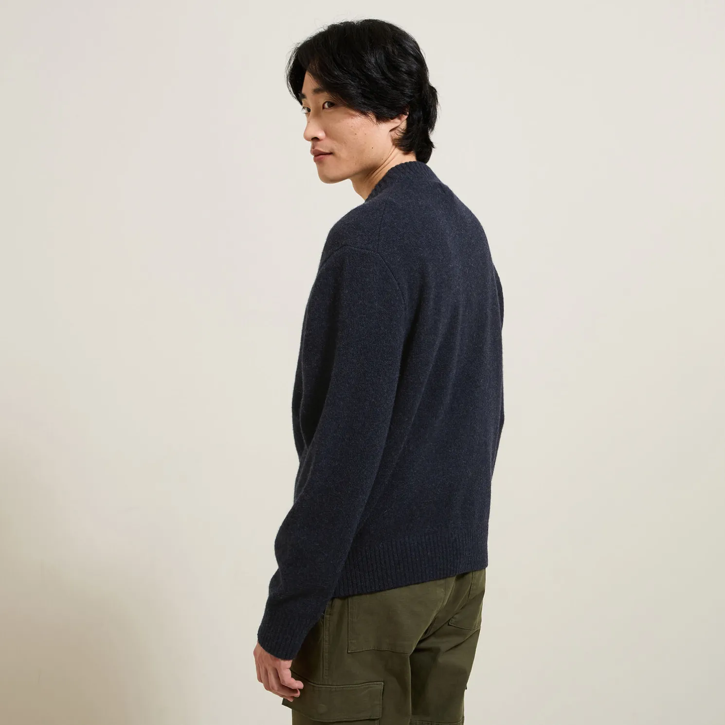 Ribstof gilet-vestje met knopen