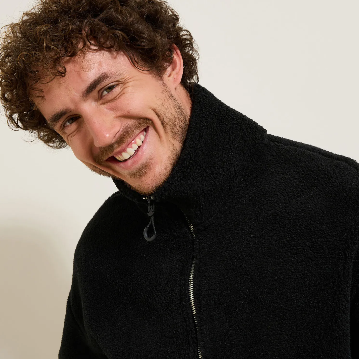 Sherpa jasje met rits