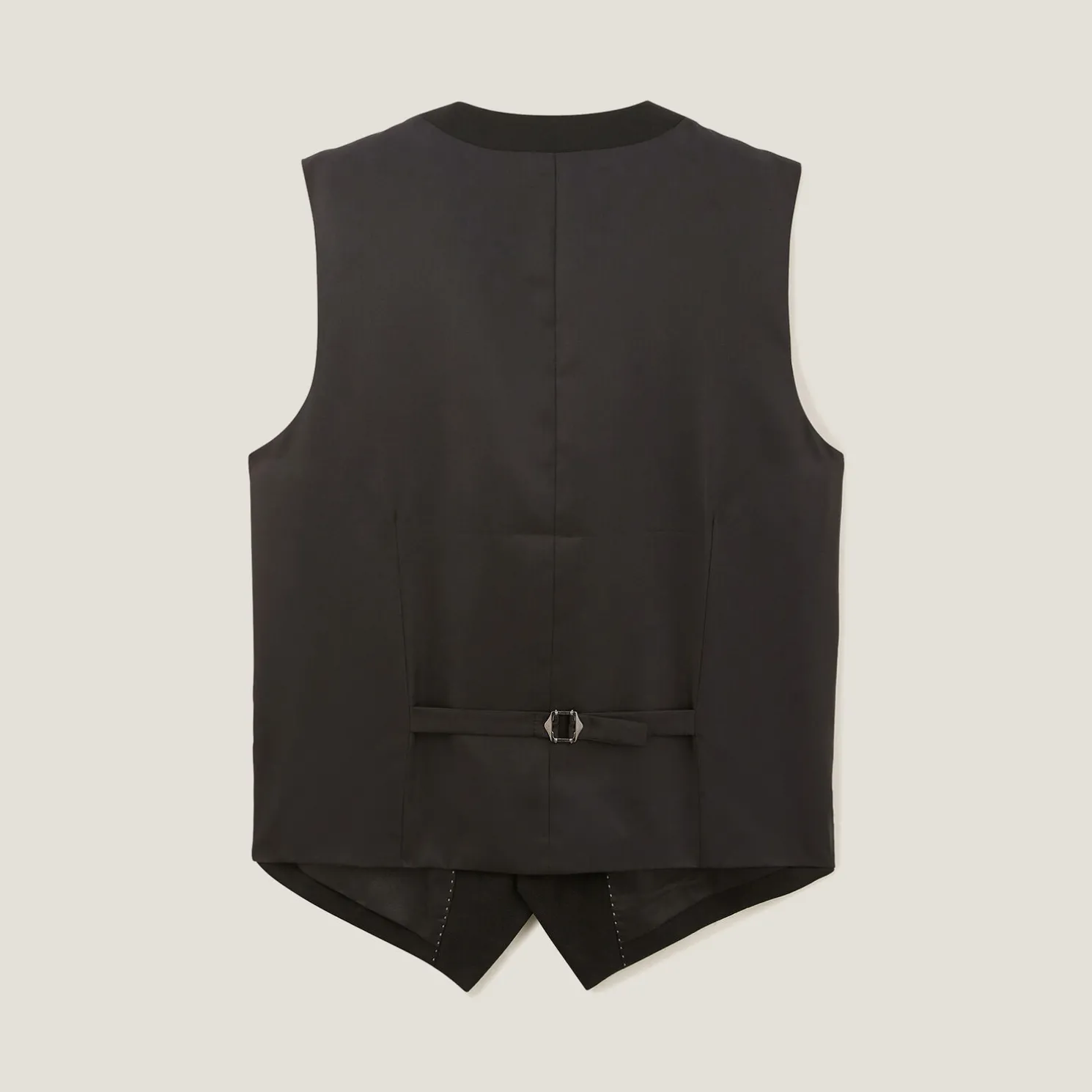 Slim effen kostuumgilet