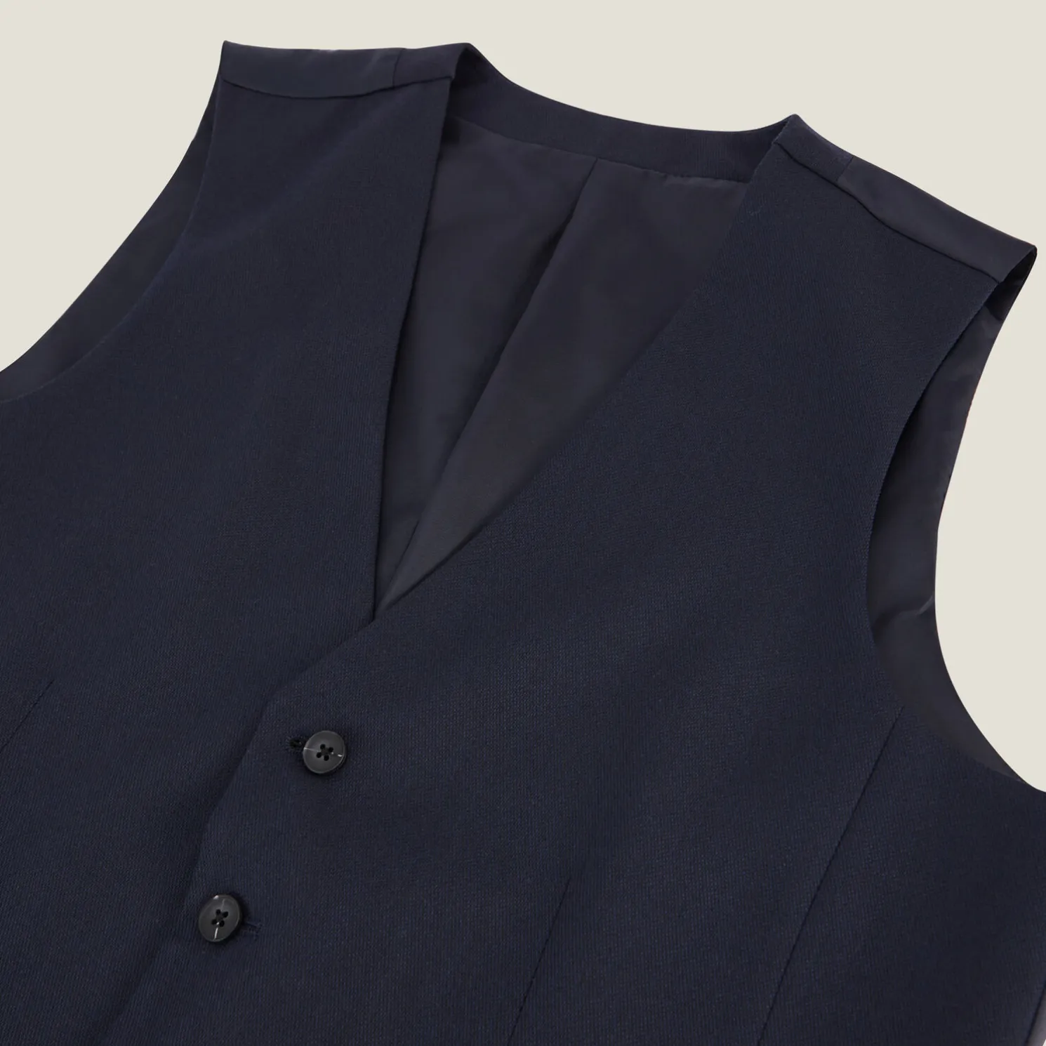 Slim effen kostuumgilet