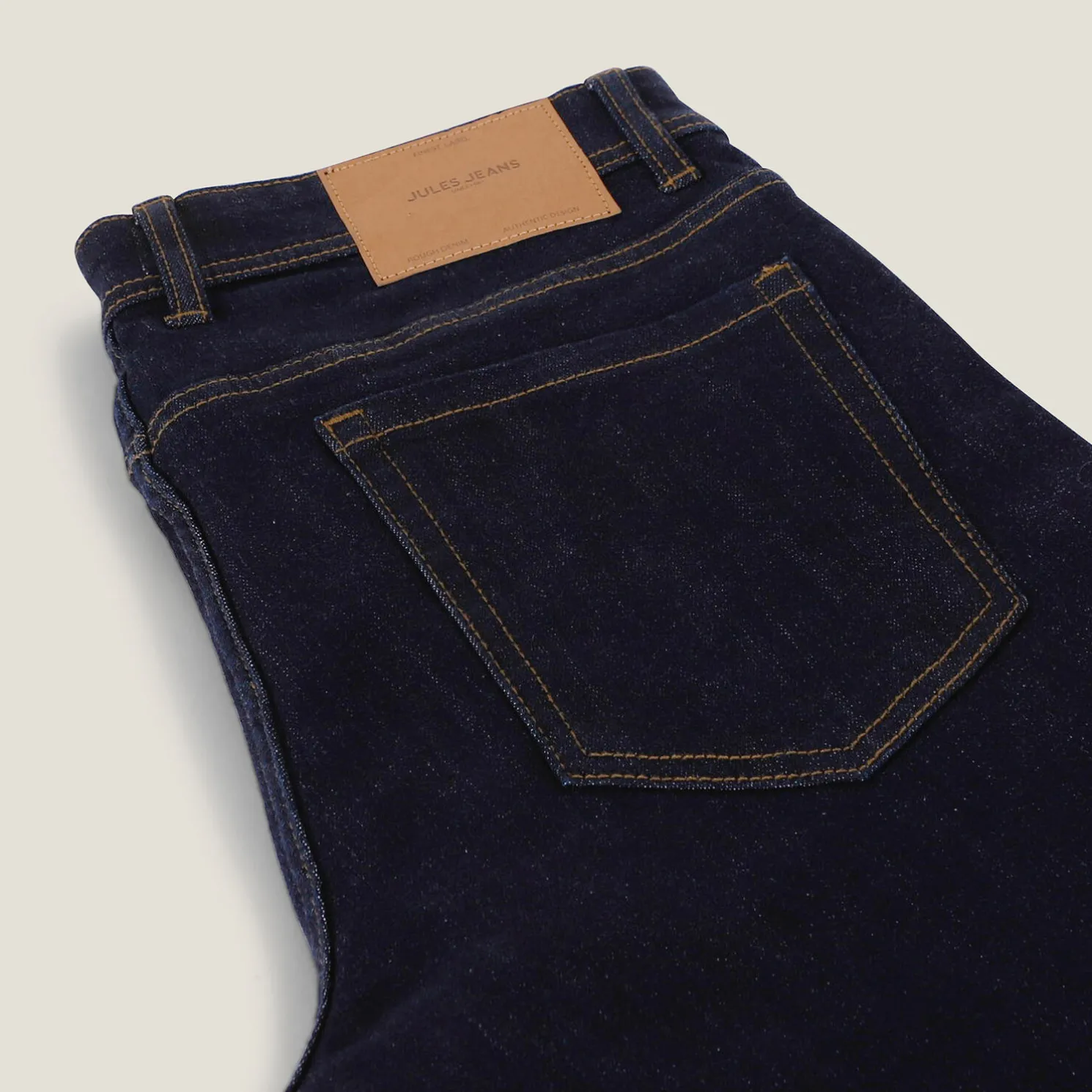 Slim fit jeans in ruw denim