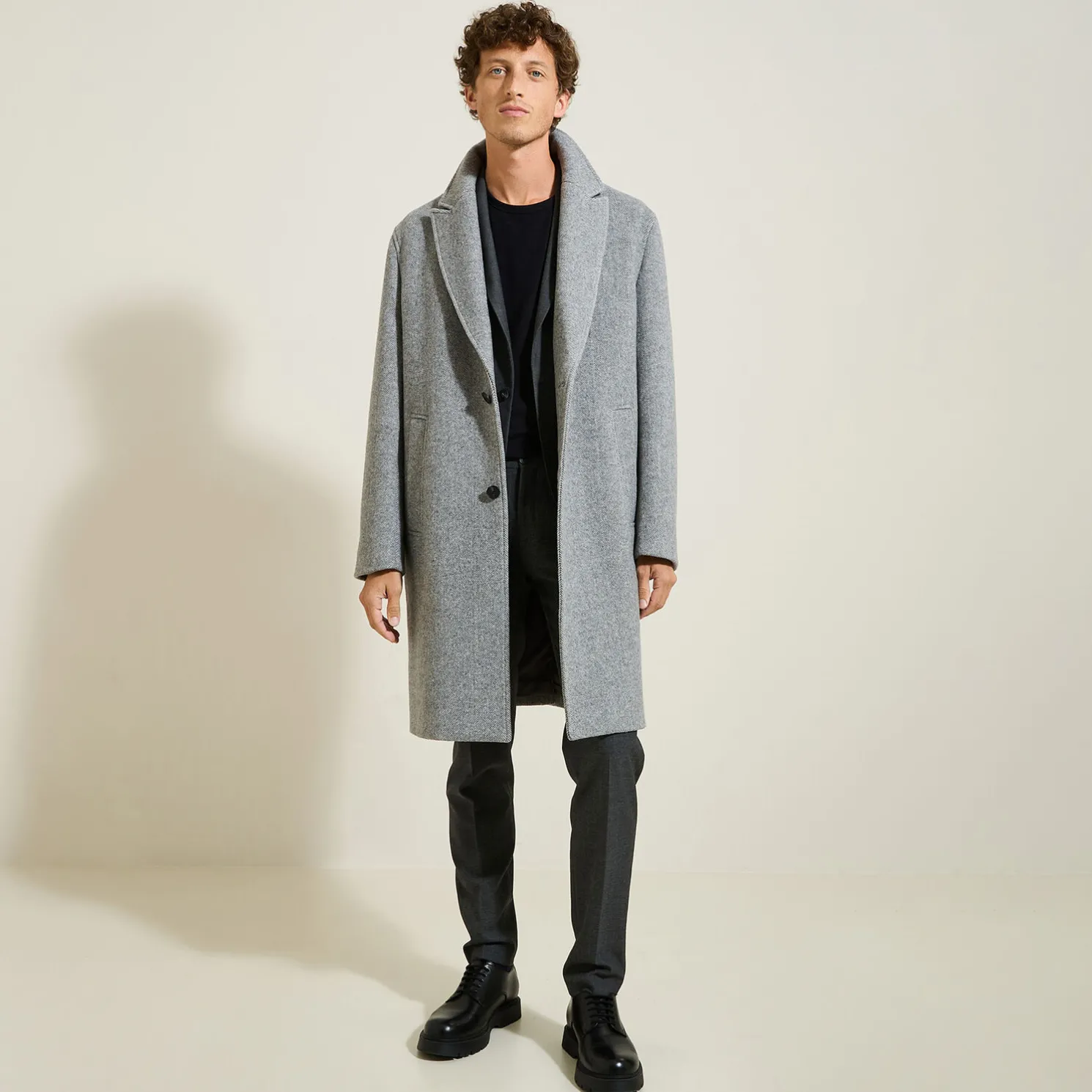 Slim gestreept kostuumvest