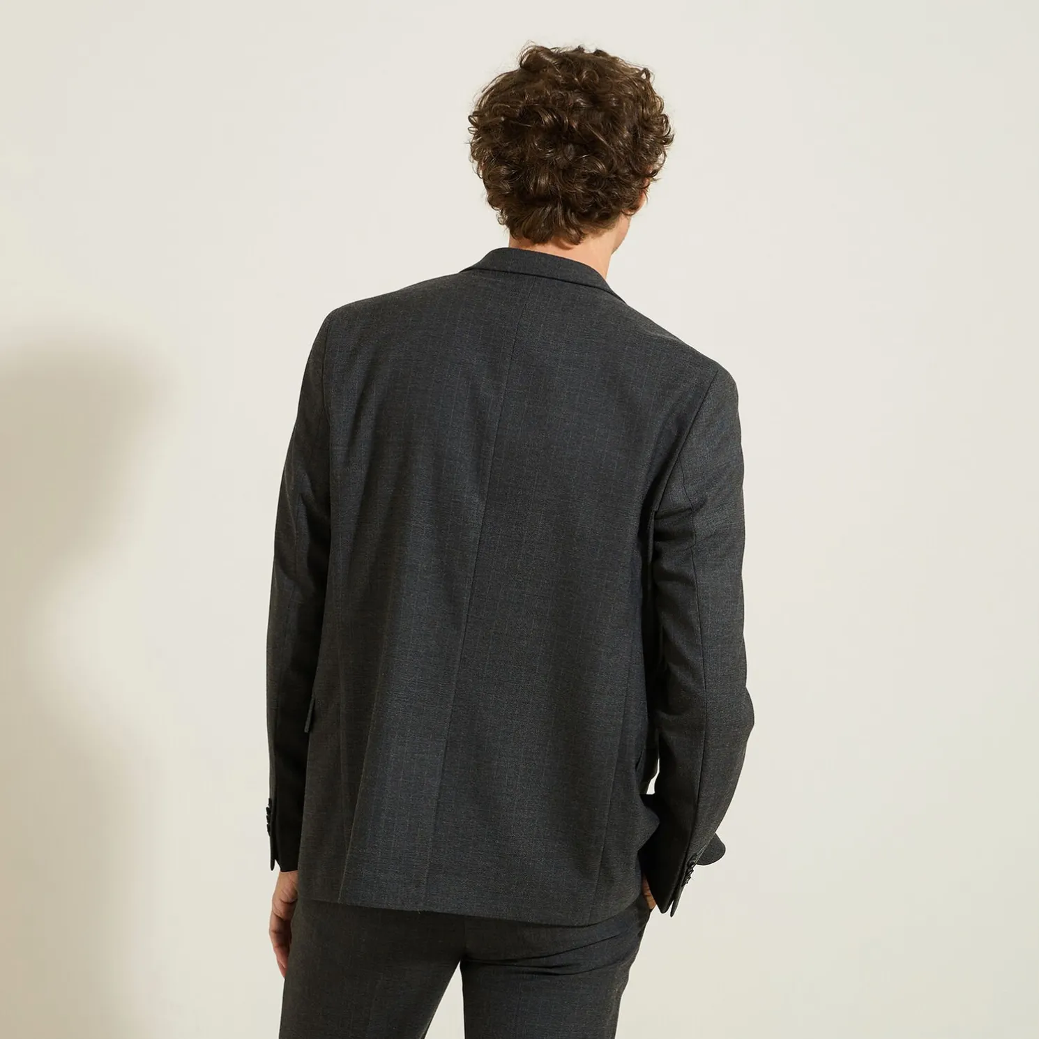 Slim gestreept kostuumvest