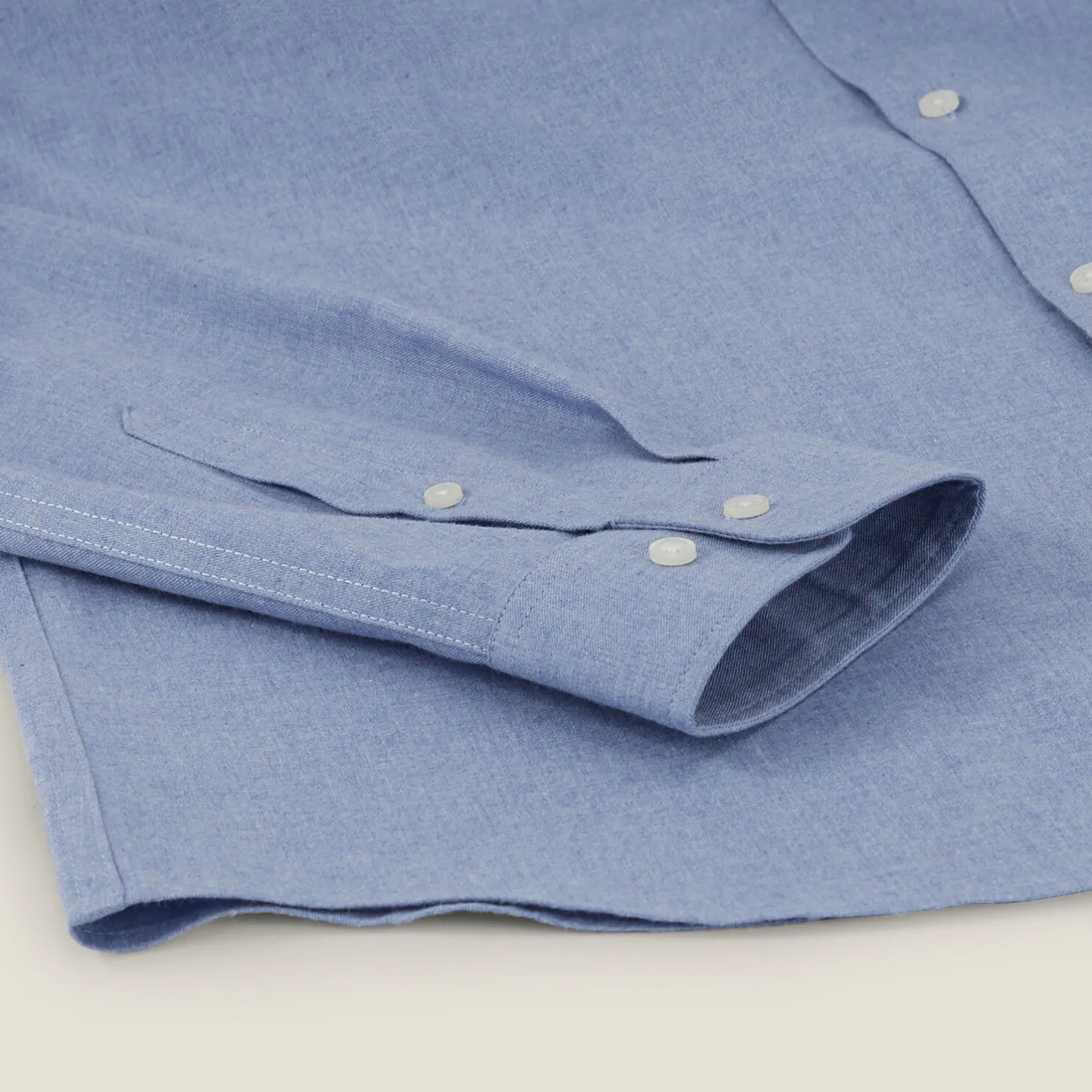 Slim hemd in flanelkatoen