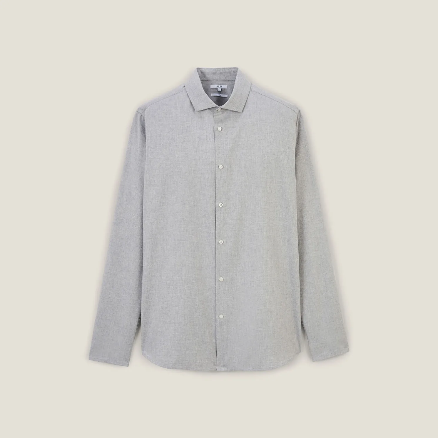 Slim hemd in flanelkatoen