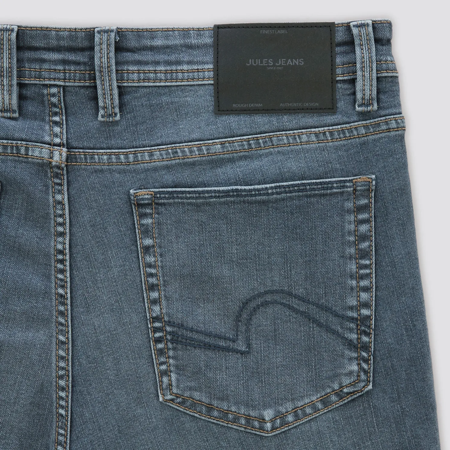 Slim jeans in 3 lengtes en gerecycled polyester