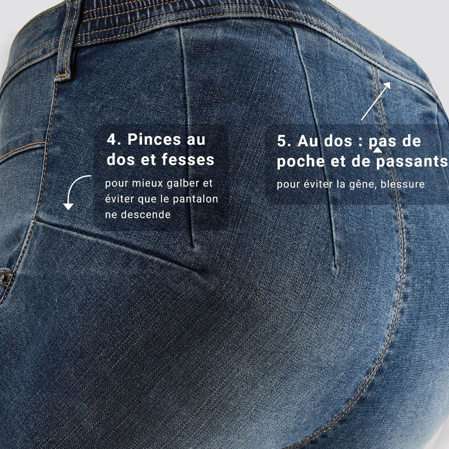 Slim jeans voor personen met beperkte mobiliteit