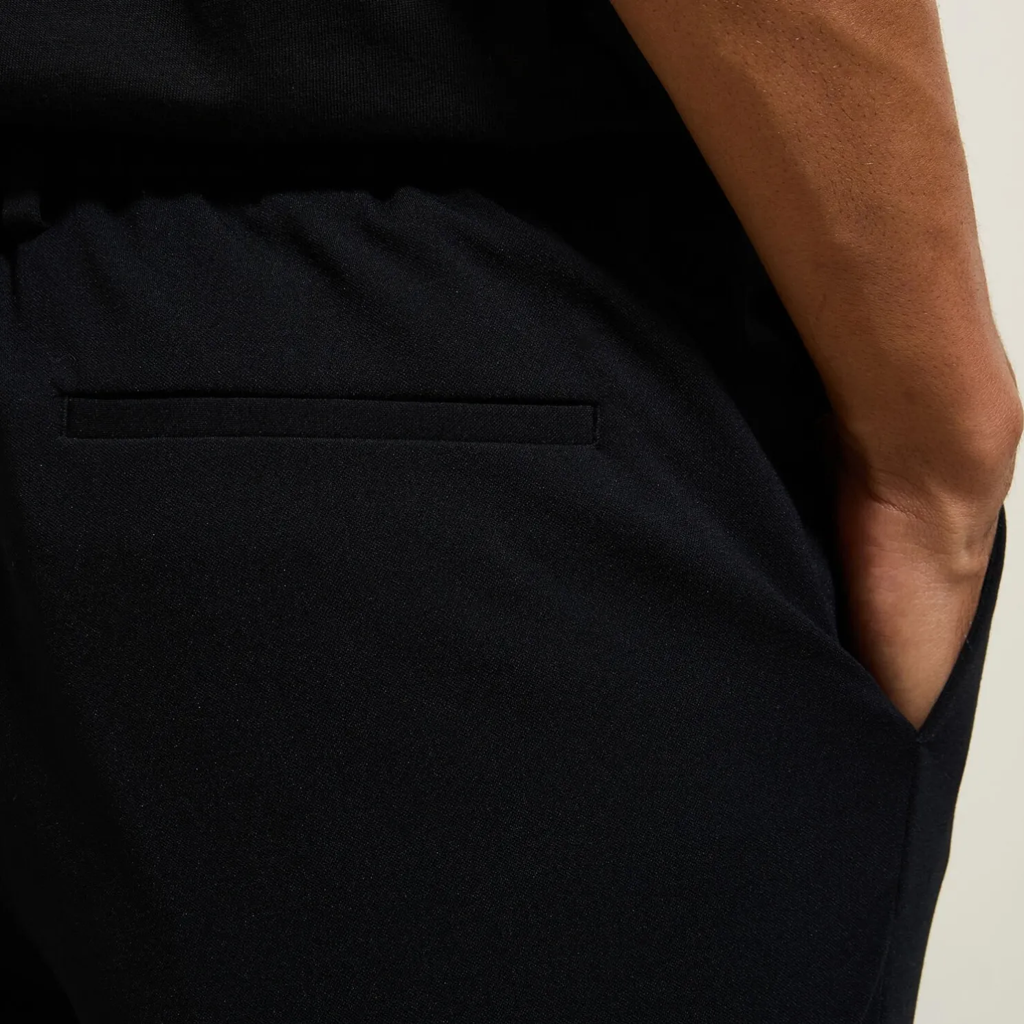 Slim kostuumbroek in tricot