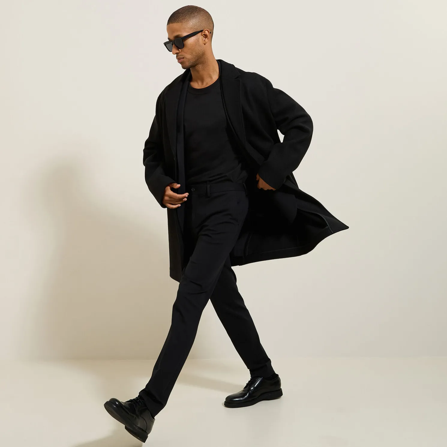 Slim kostuumbroek in tricot