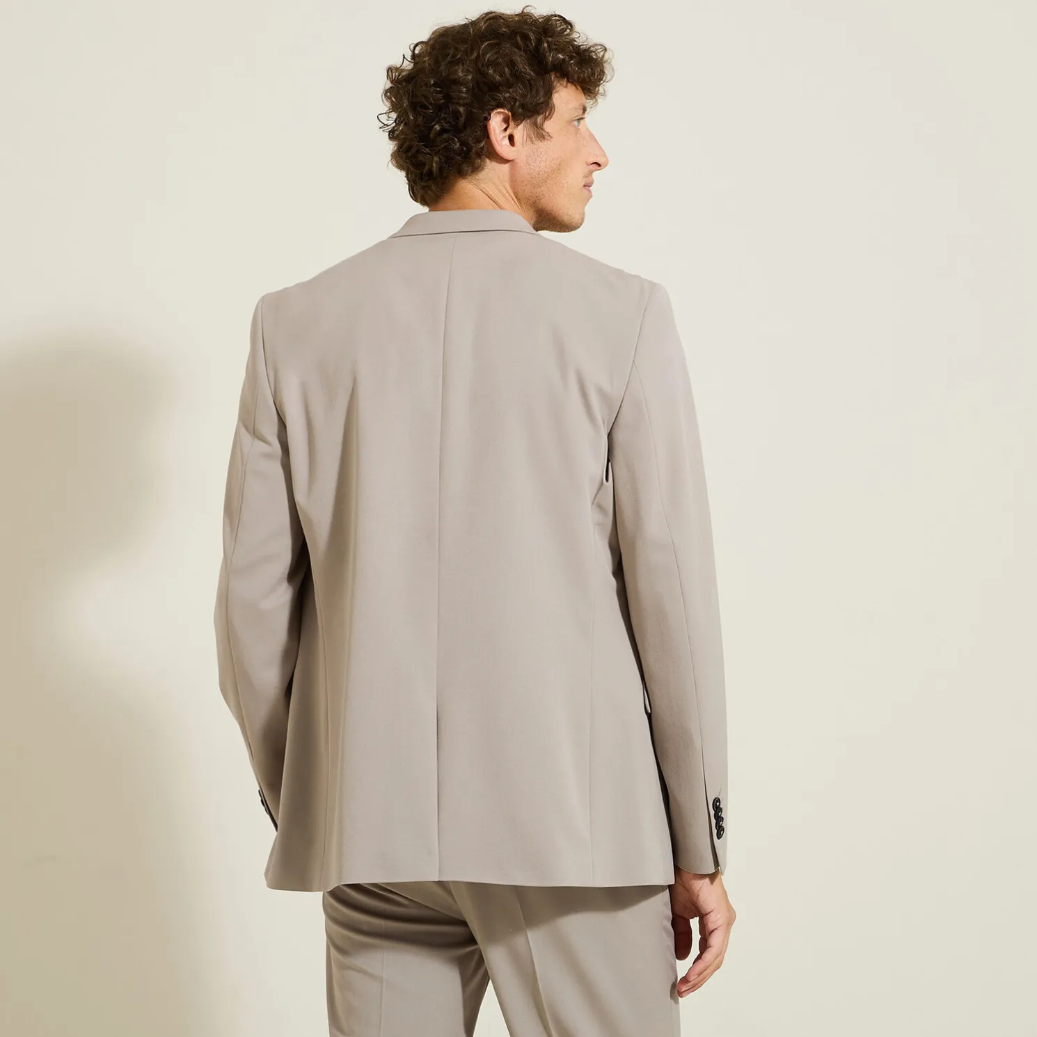 Slim kostuumvest in twill