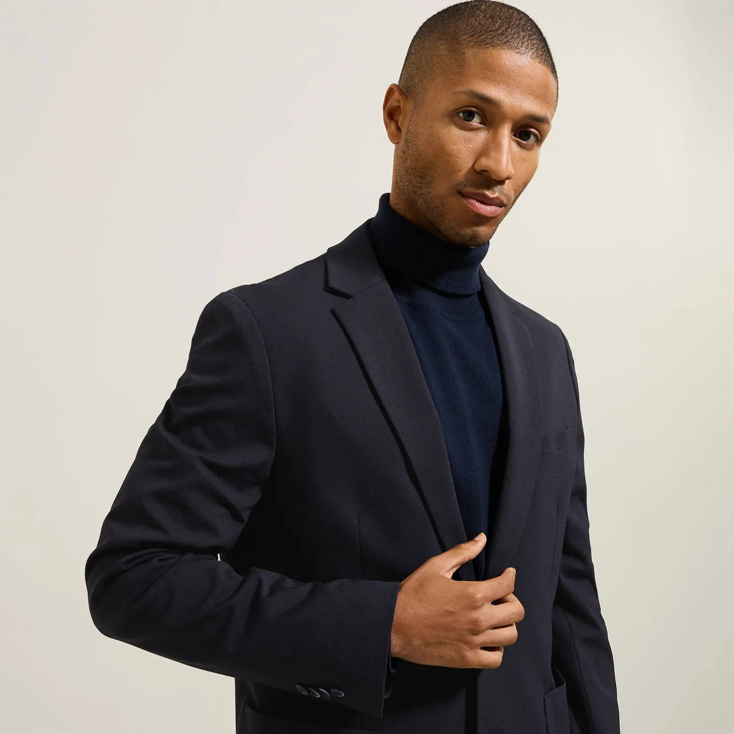 Slim kostuumvest in tricot