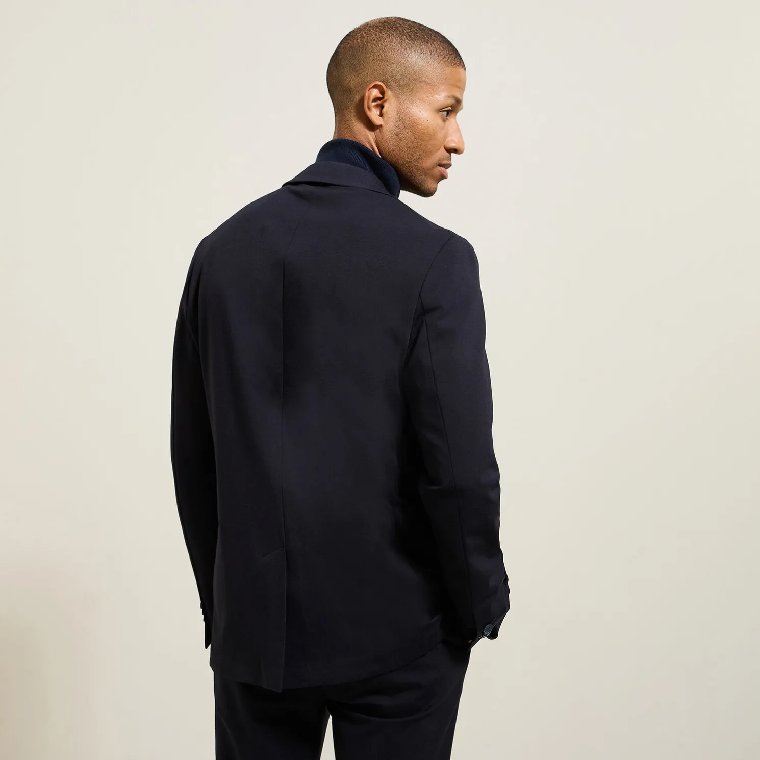 Slim kostuumvest in tricot