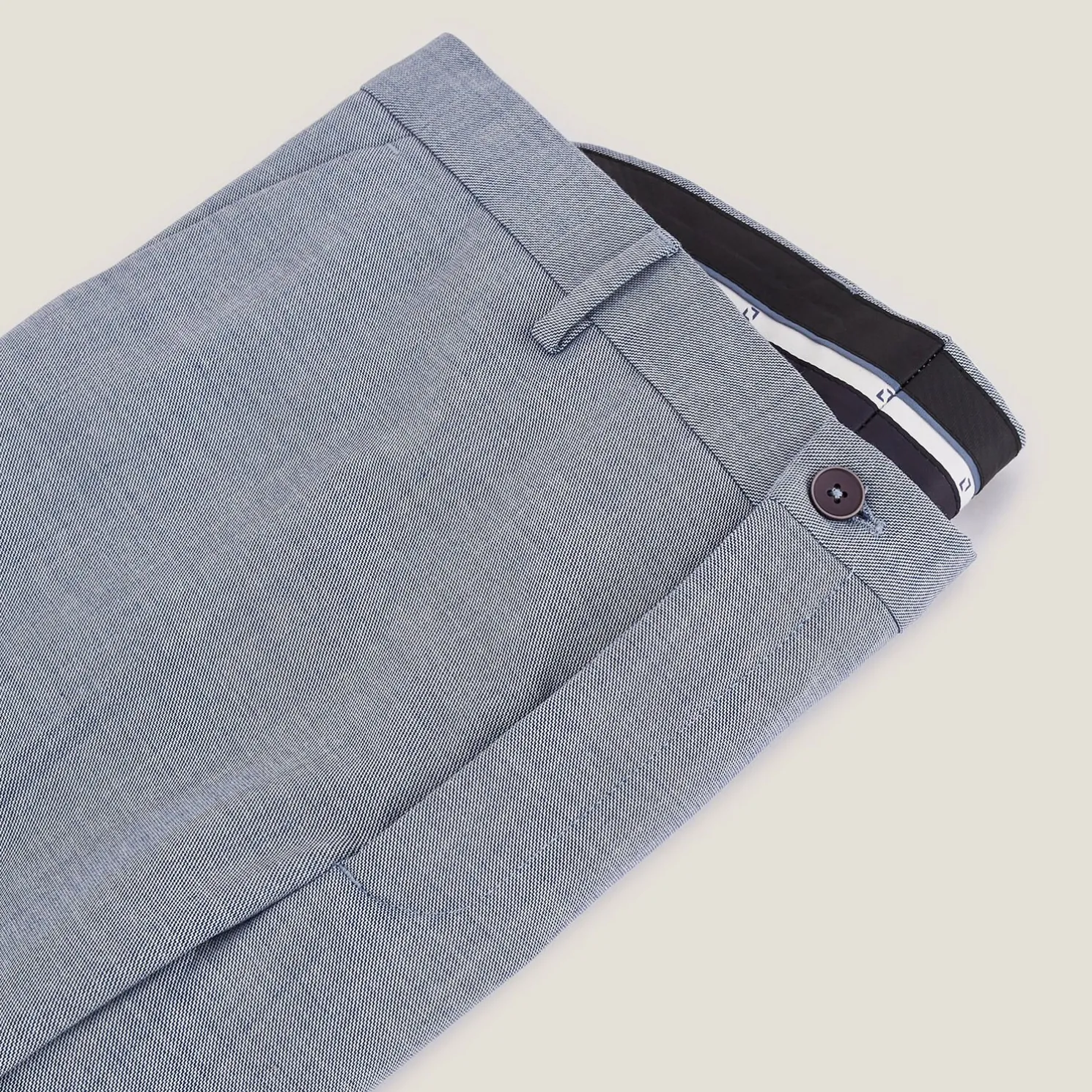 Slim tweekleurig kostuumbroek