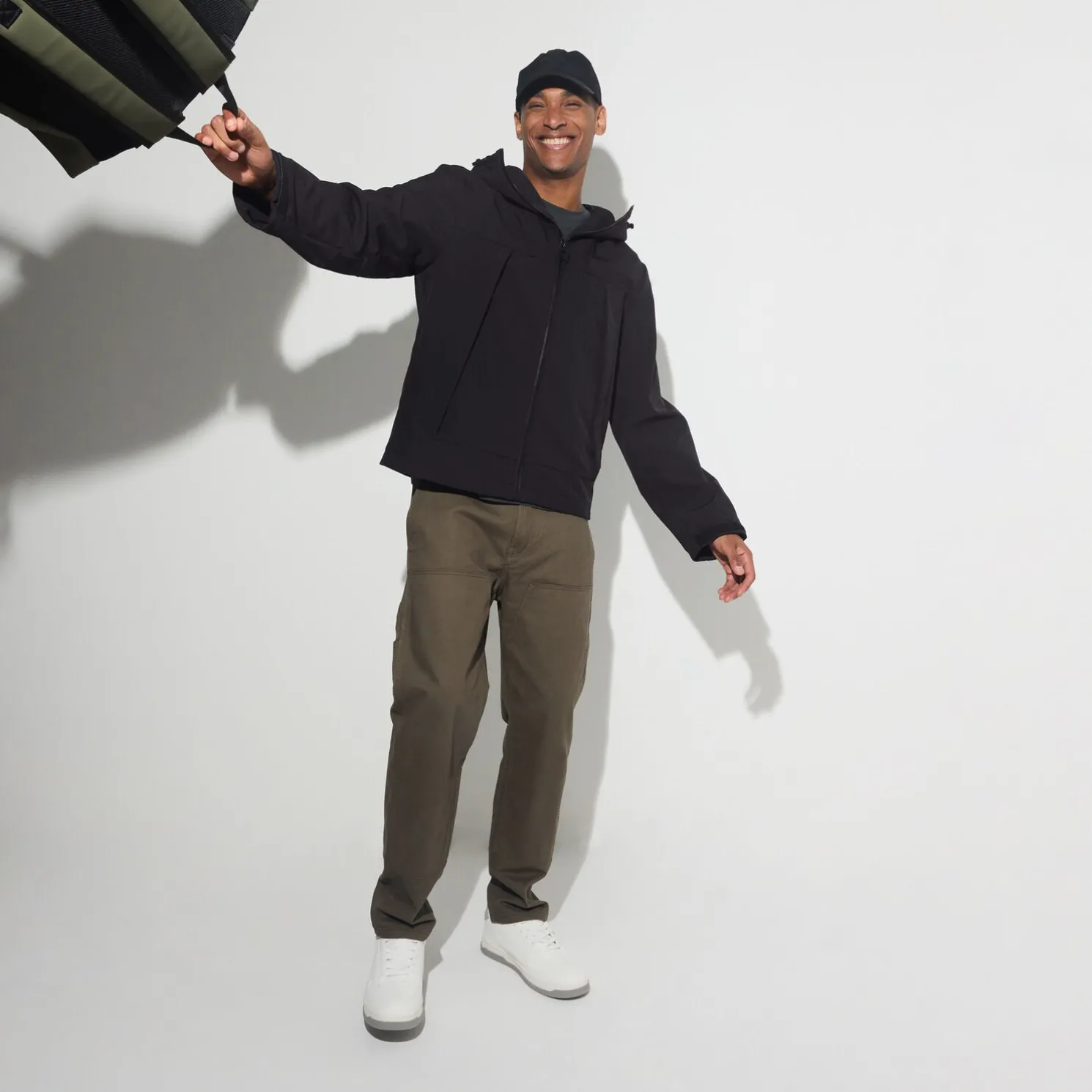 Softshell jack met kap