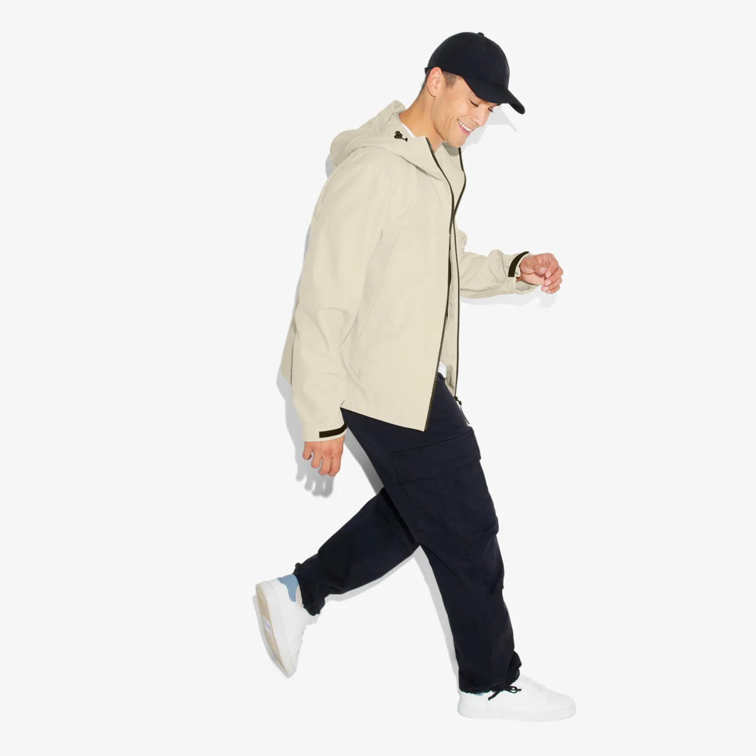 Softshell jack met kap