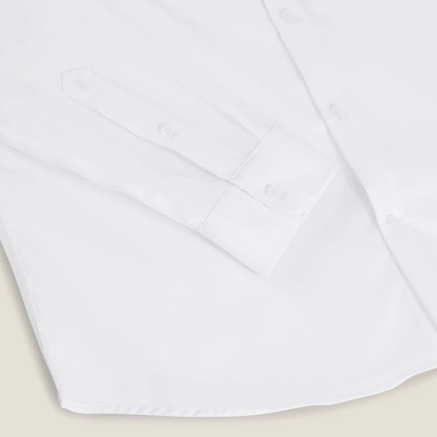 Strijkvrij regular effen hemd in katoen