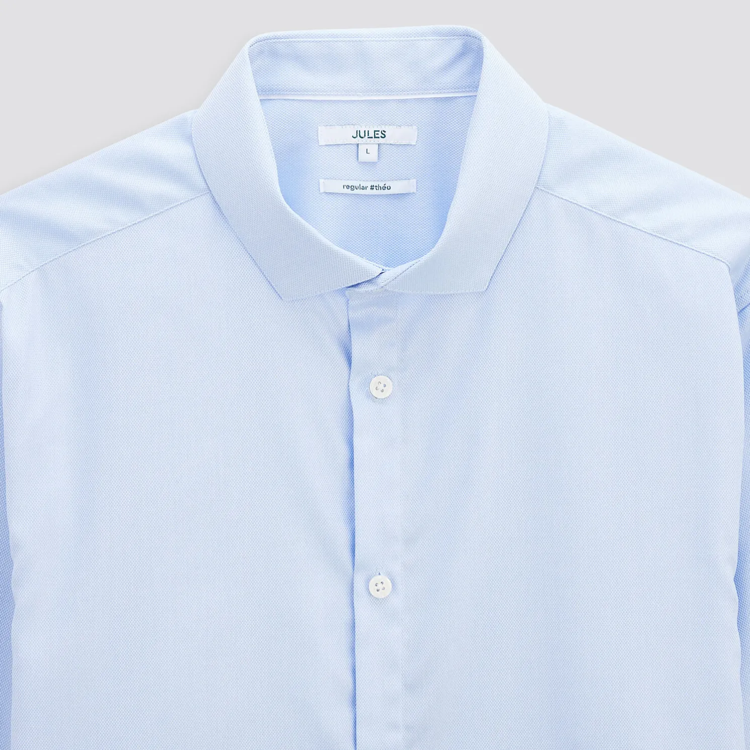 Strijkvrij regular effen hemd in katoen