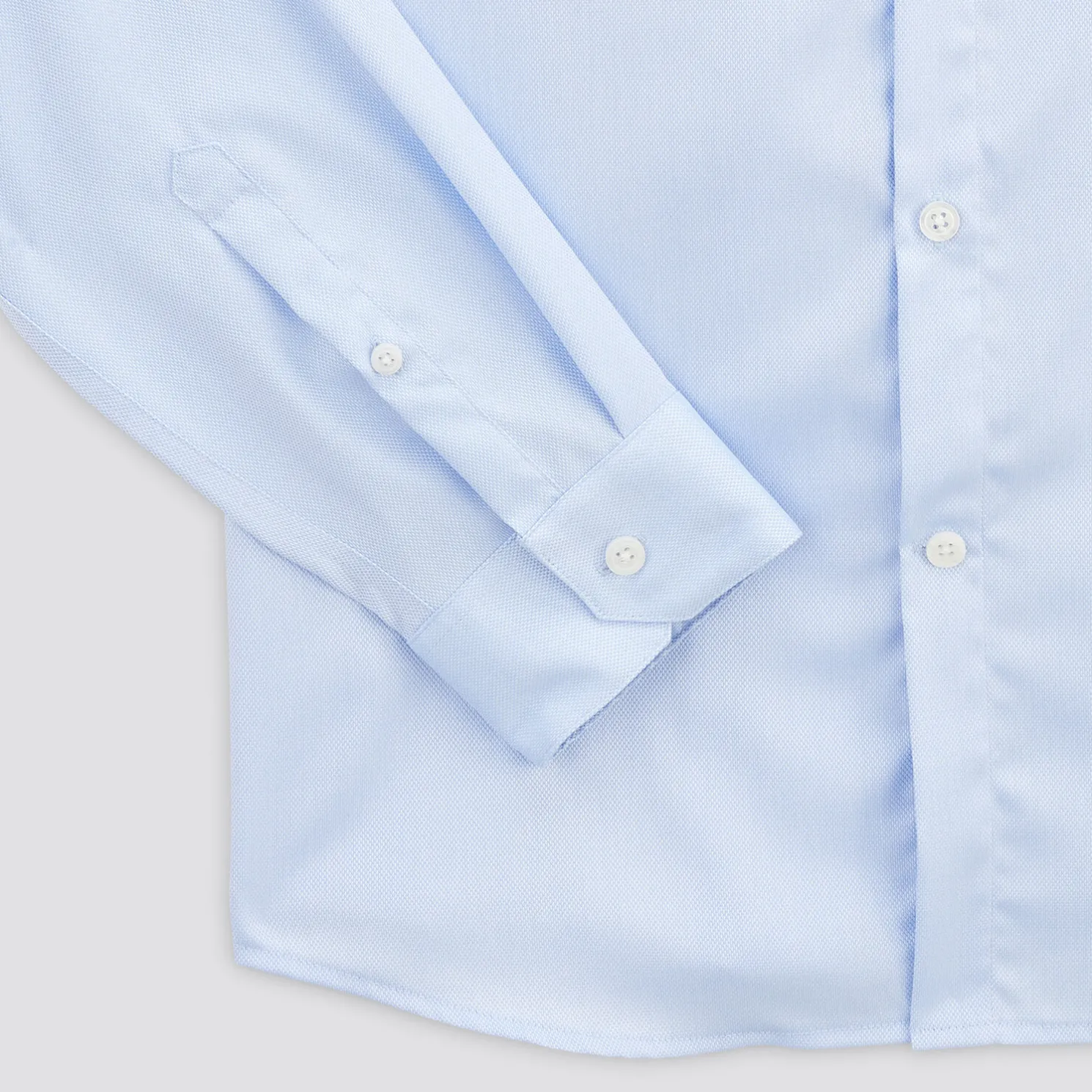 Strijkvrij regular effen hemd in katoen