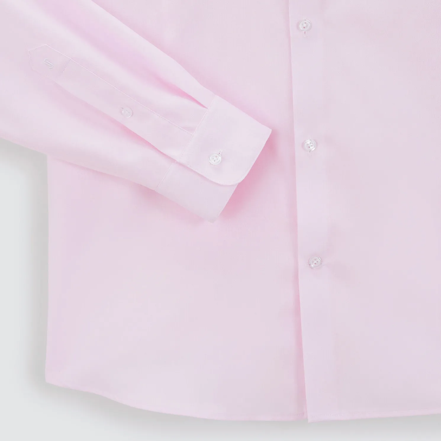 Strijkvrij slim effen hemd in katoen